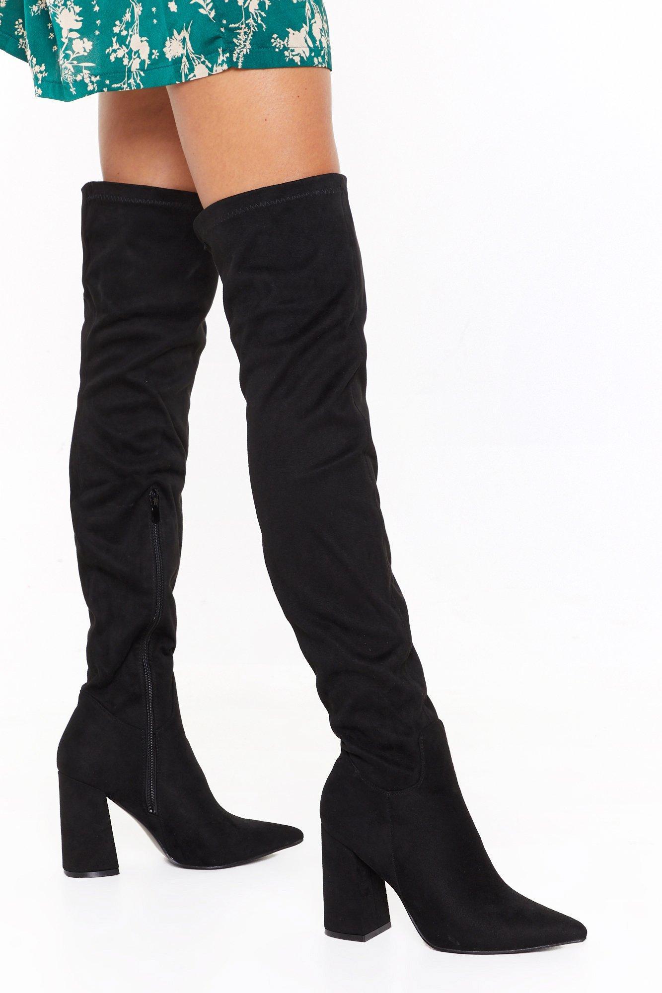 otk heeled boots