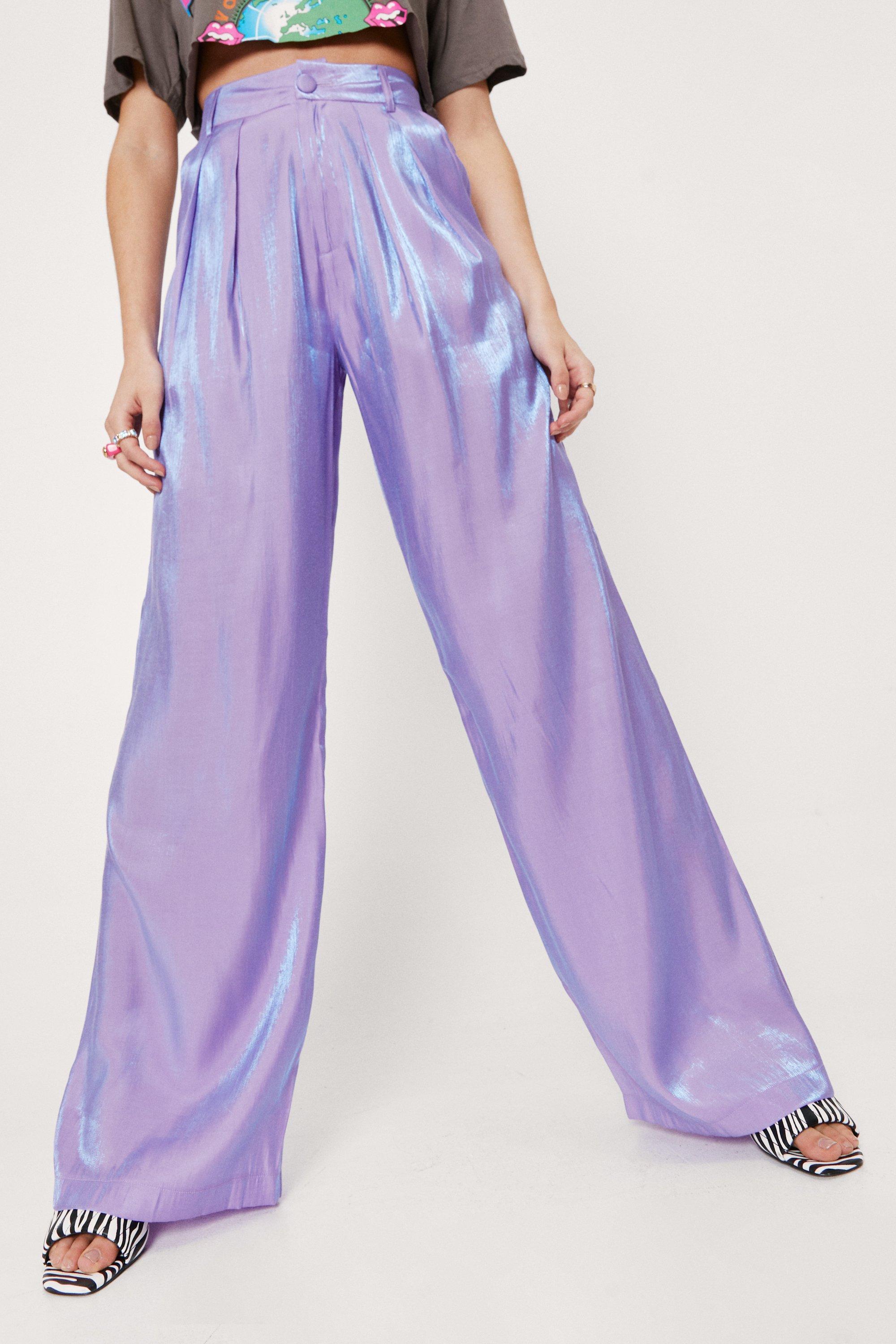 Nasty Gal Synthetic Shimmer High 