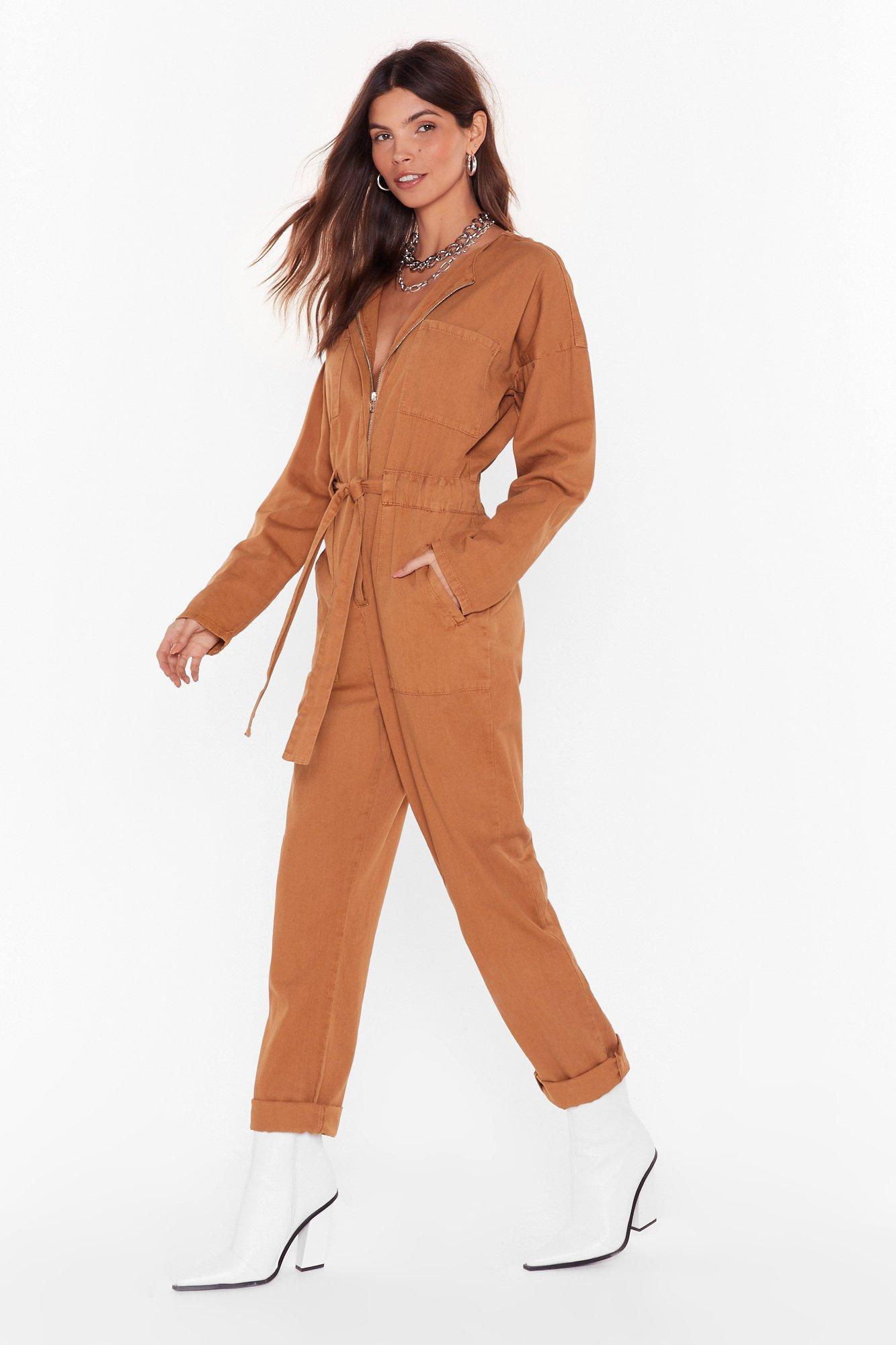 nasty gal denim boiler suit
