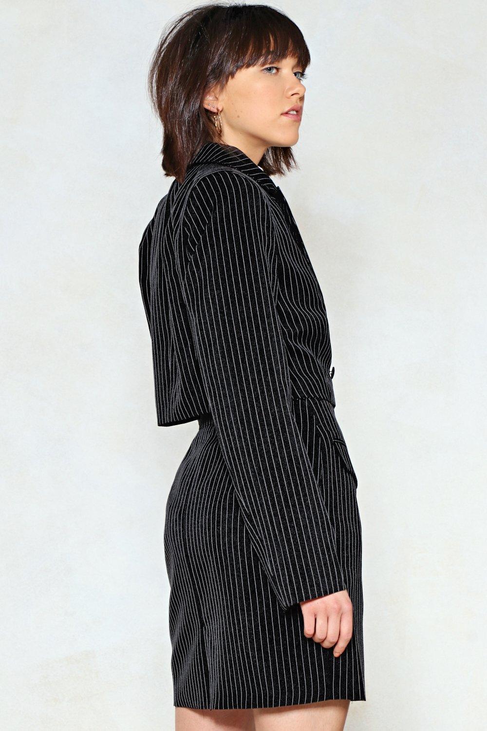 Nasty Gal Synthetic "mix Business With Pleasure Cropped  