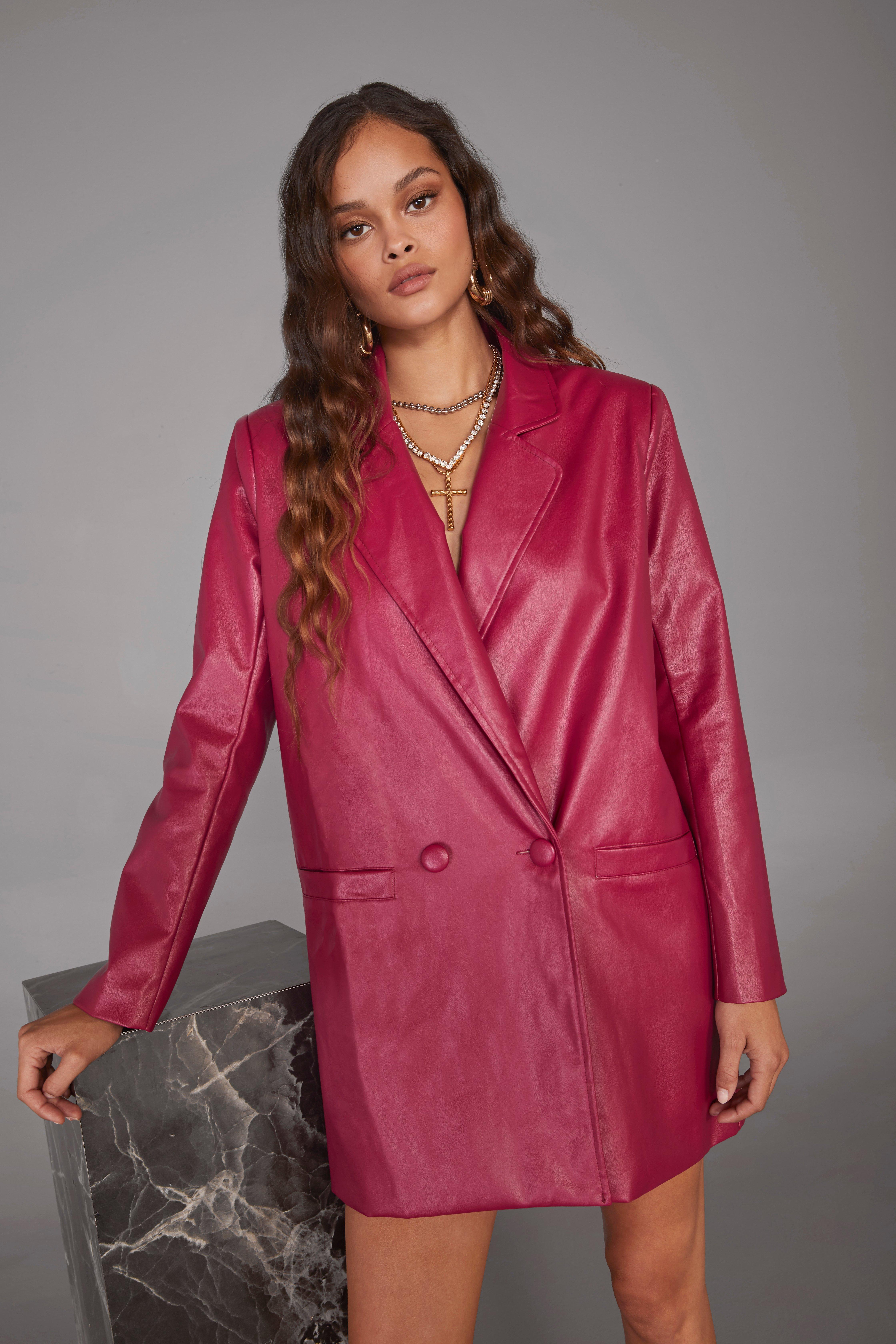 Nasty gal pink blazer dress Clearance