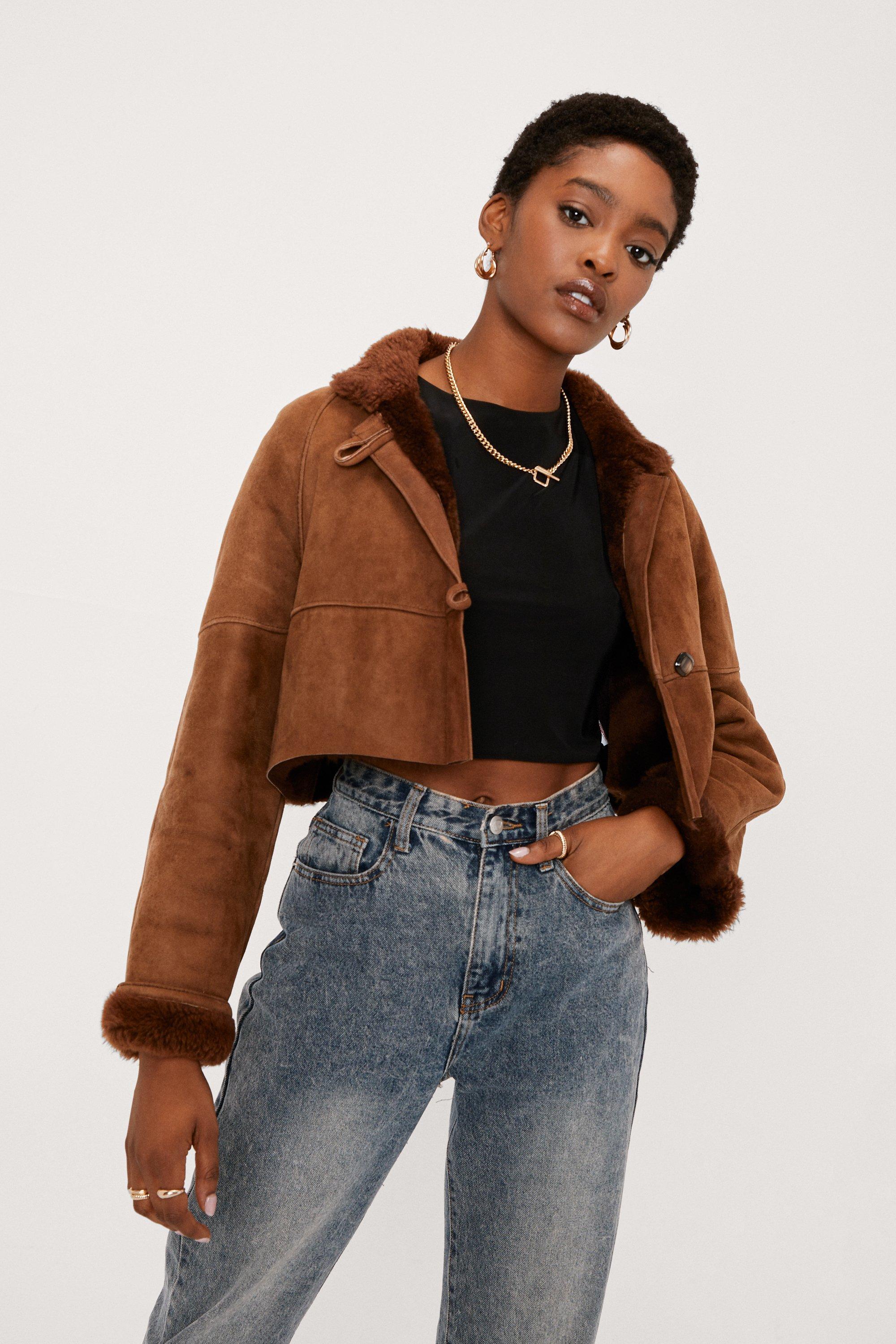 tu faux leather jacket