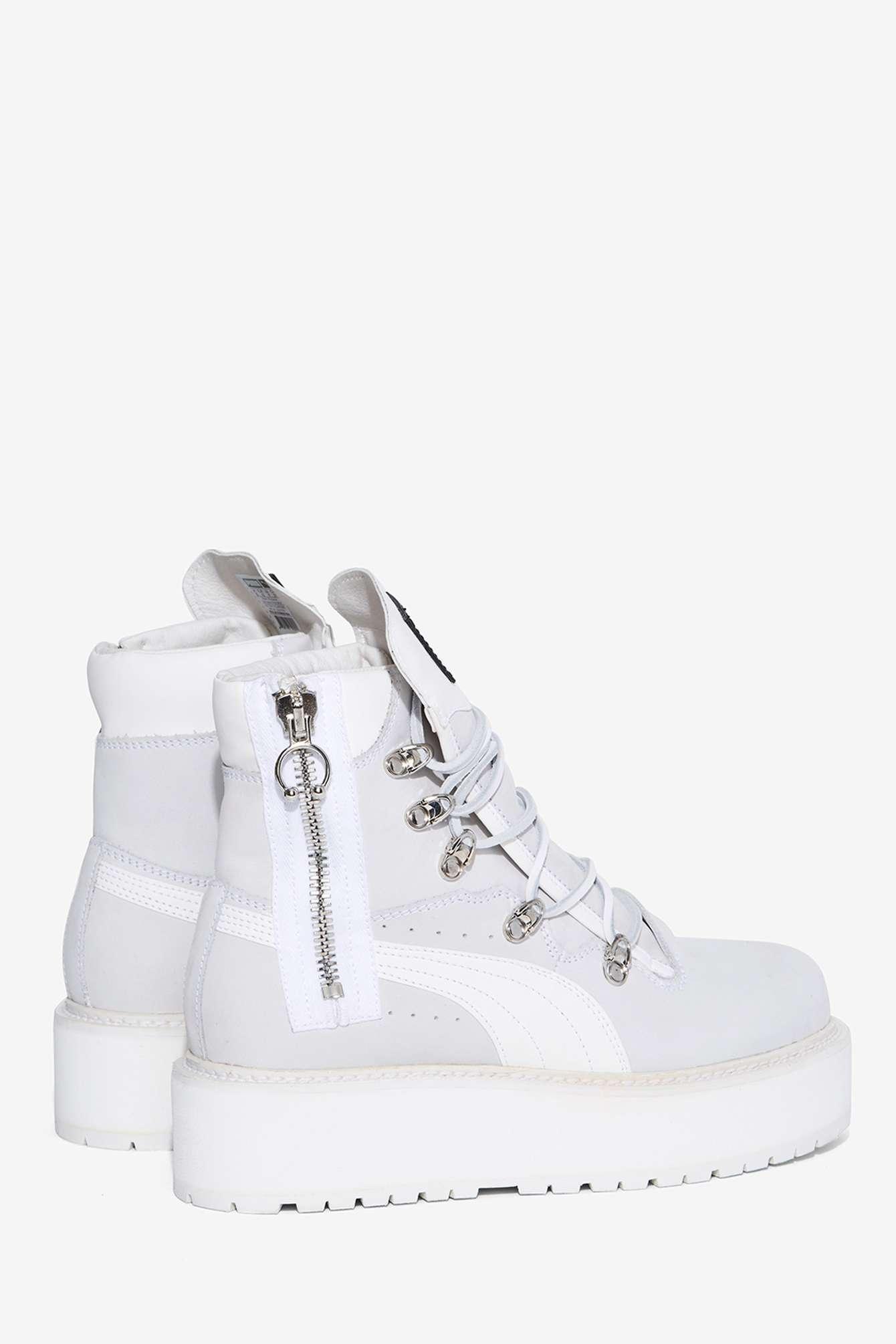 fenty puma sneaker boot white