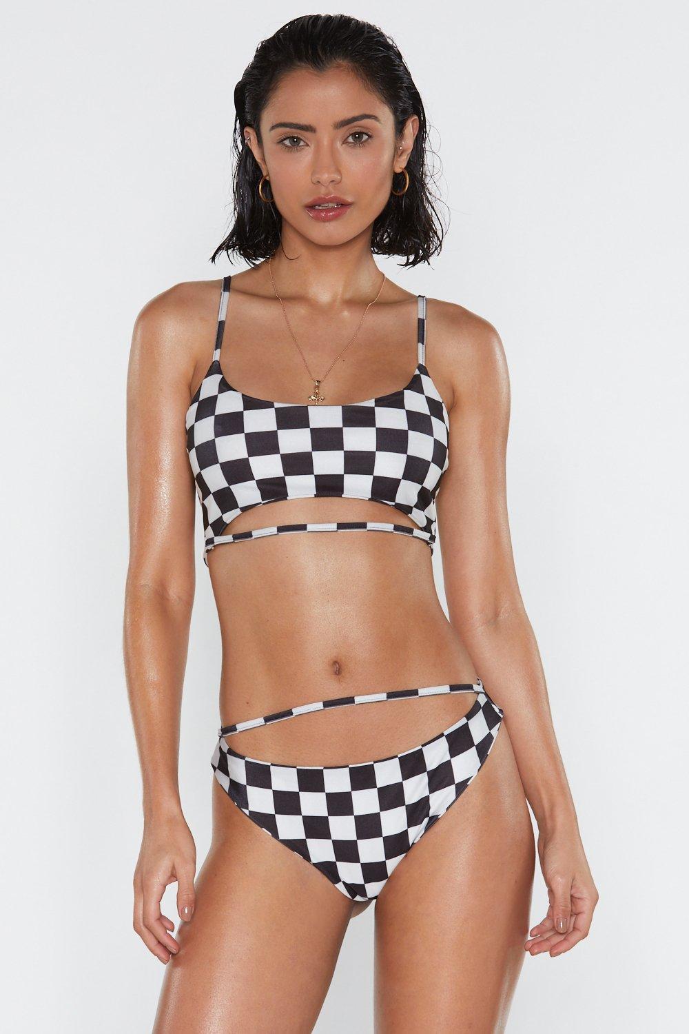 checkerboard bikini
