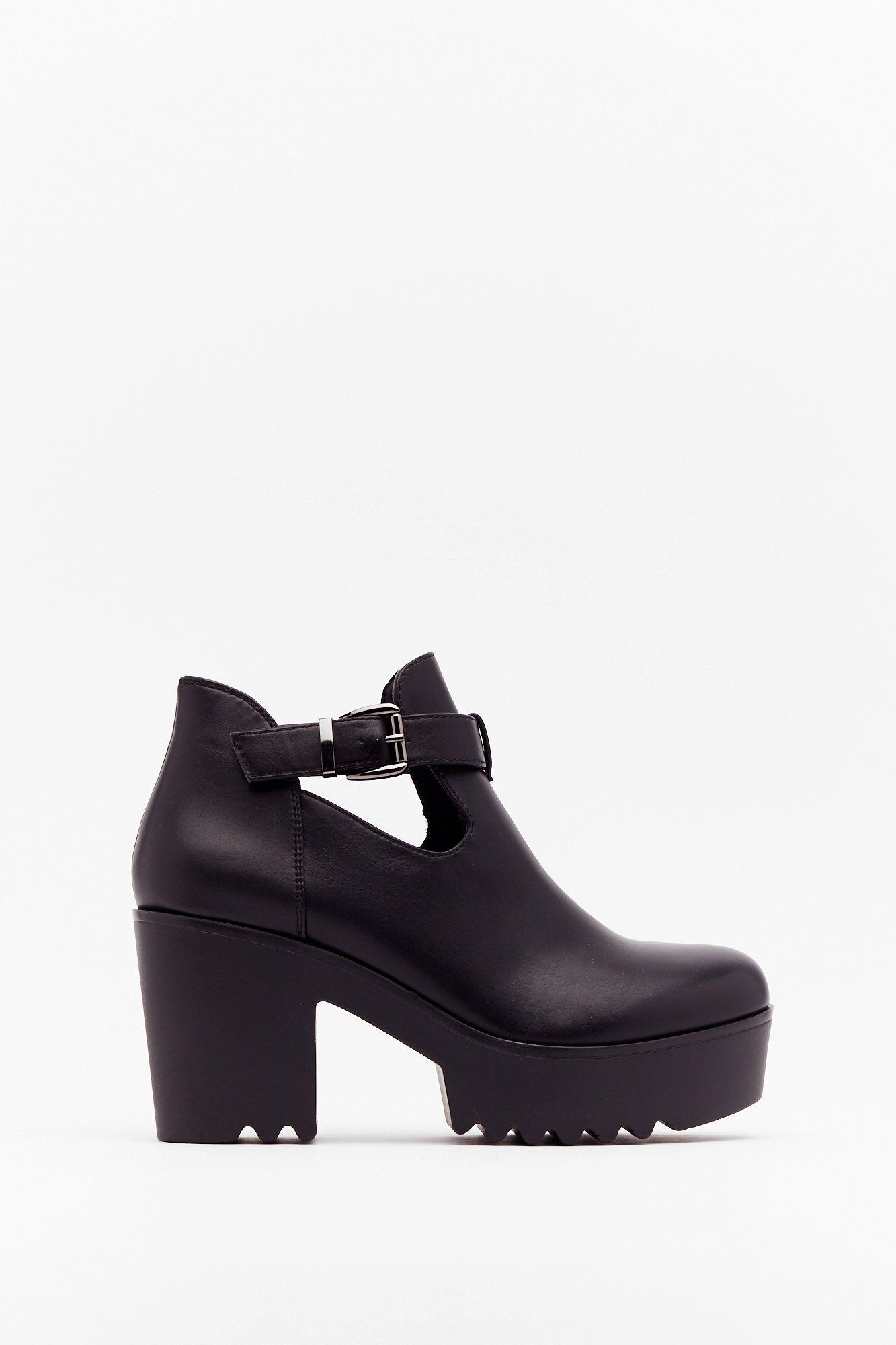 cleated platform boots