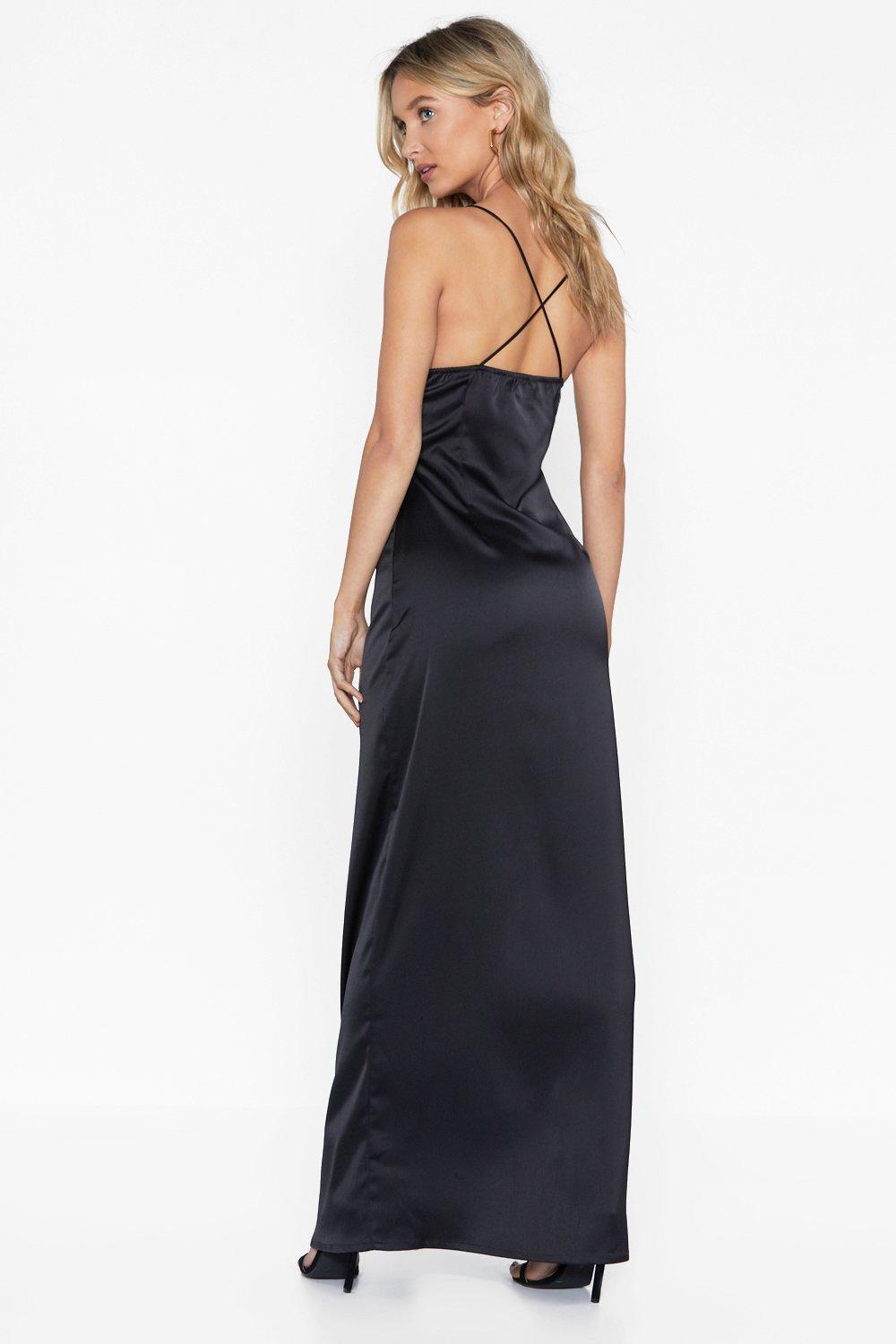 look at you satin dress