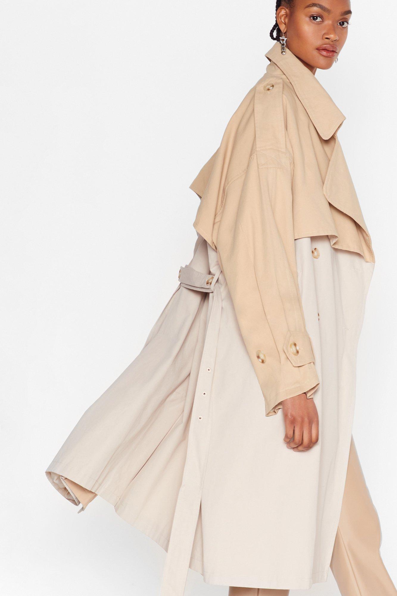 light grey mac coat