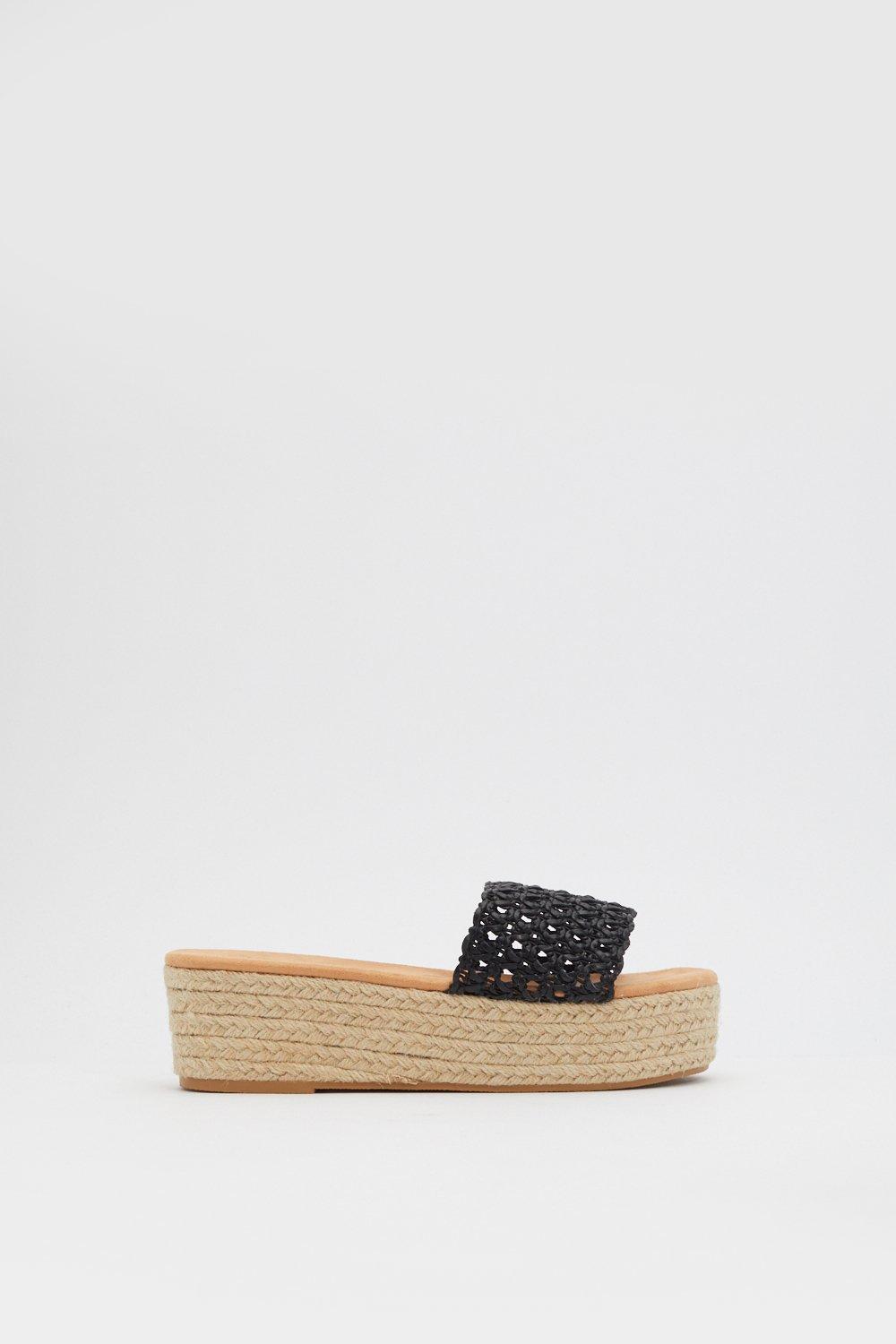 espadrille sliders