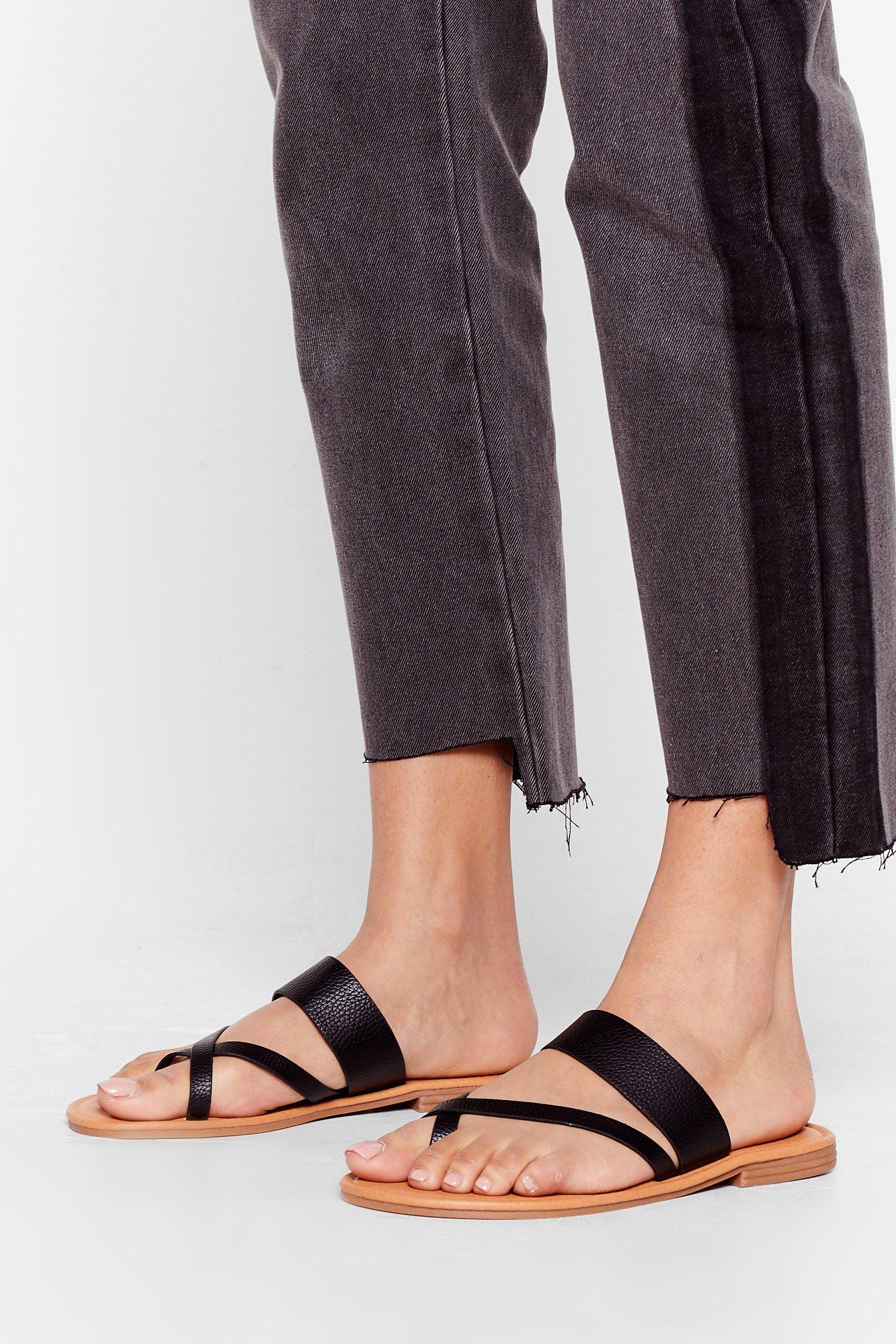 nasty gal black sandals