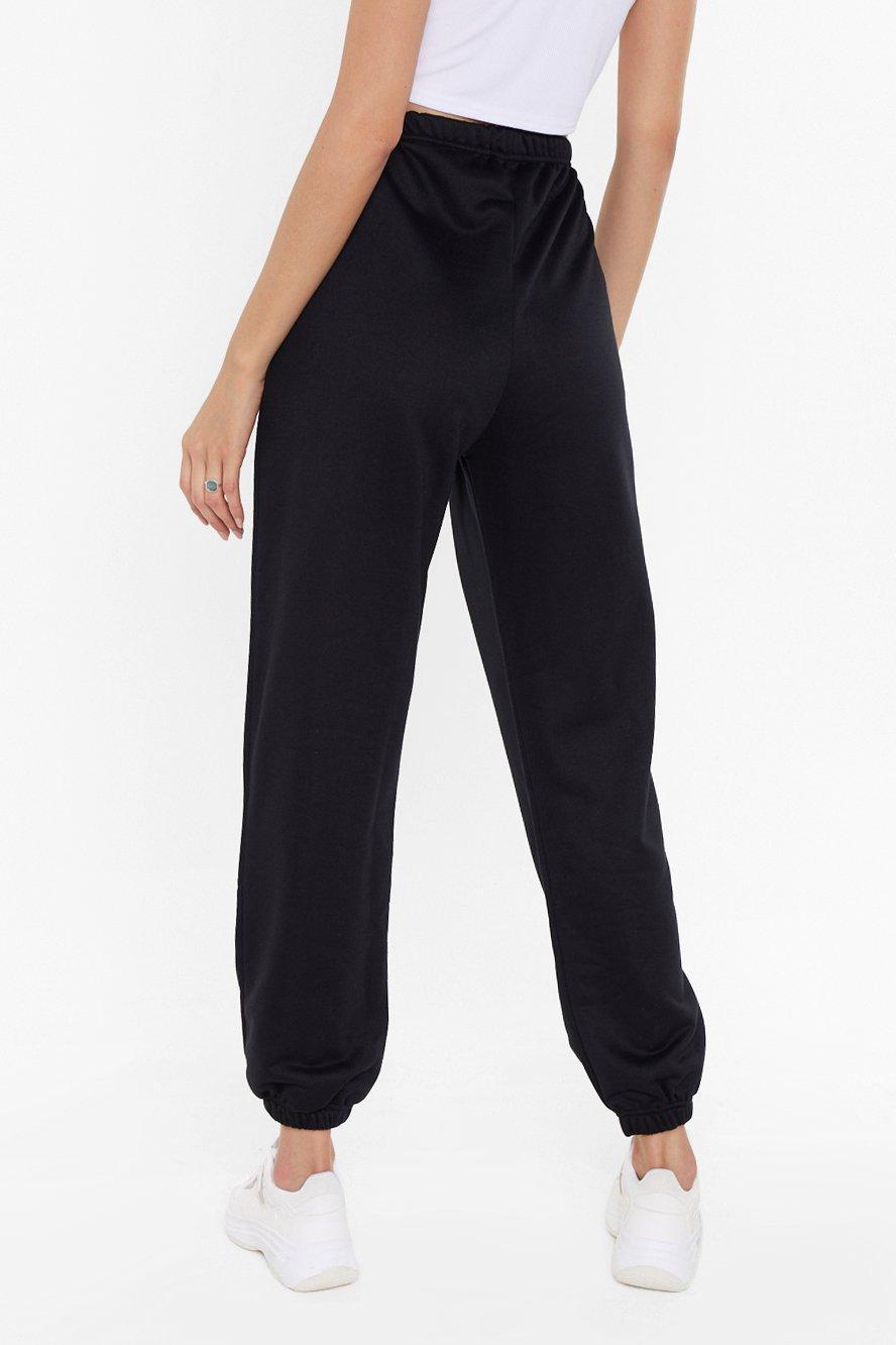 fitted high waisted joggers