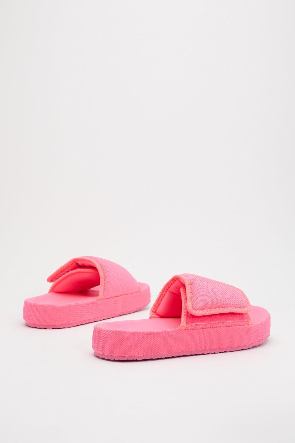 pink velcro slides