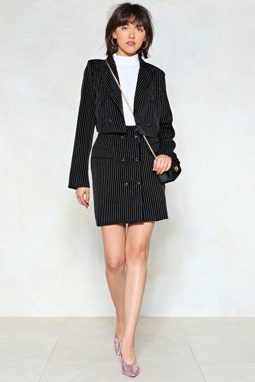 Nasty Gal Synthetic "mix Business With Pleasure Cropped  