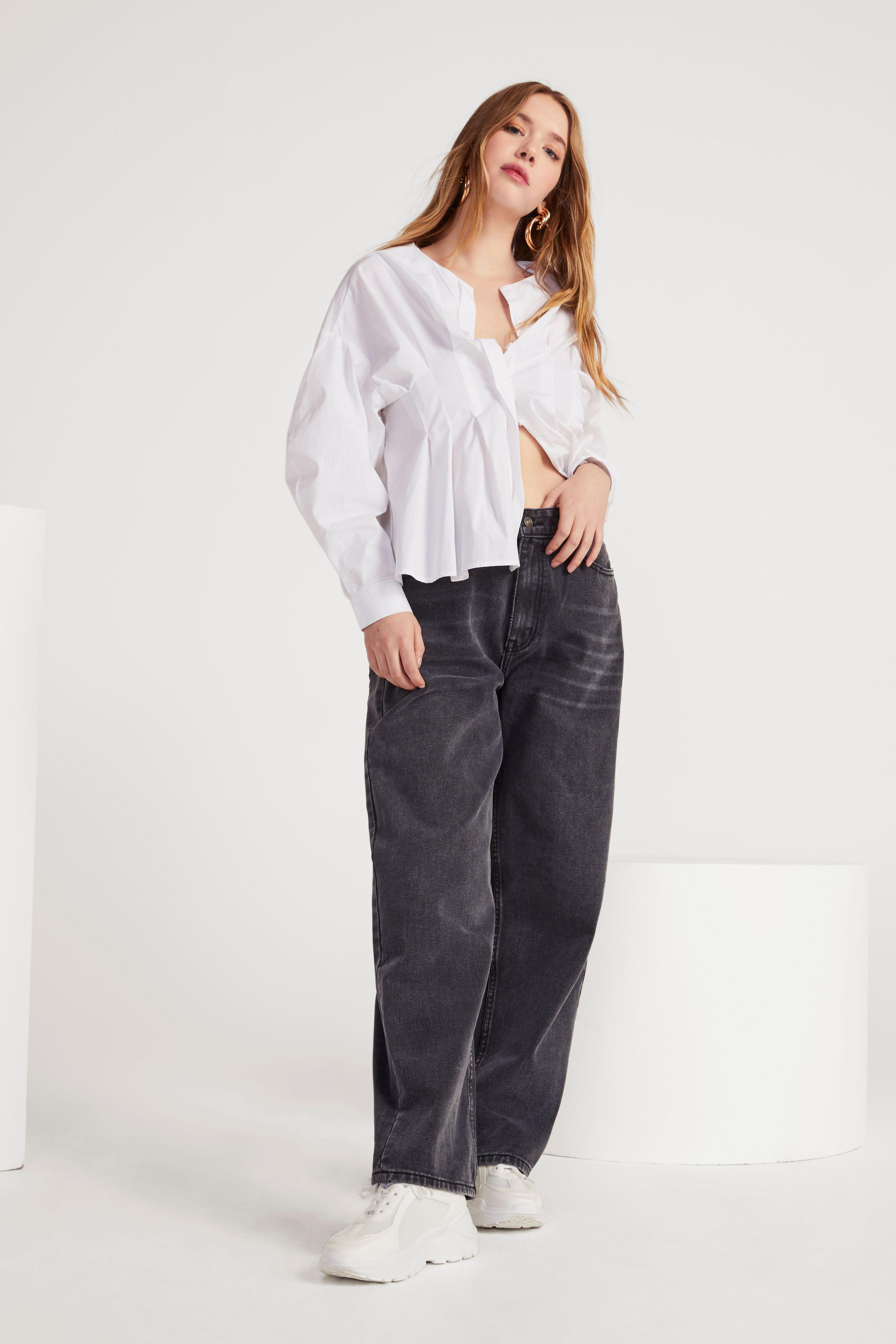 oversized wide leg jeans
