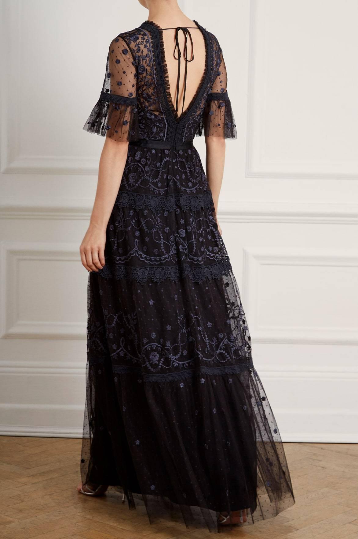 Needle & Thread Midsummer Lace Gown in Black - Save 2% - Lyst