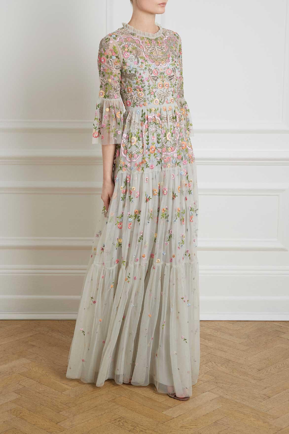 dragonfly garden maxi dress