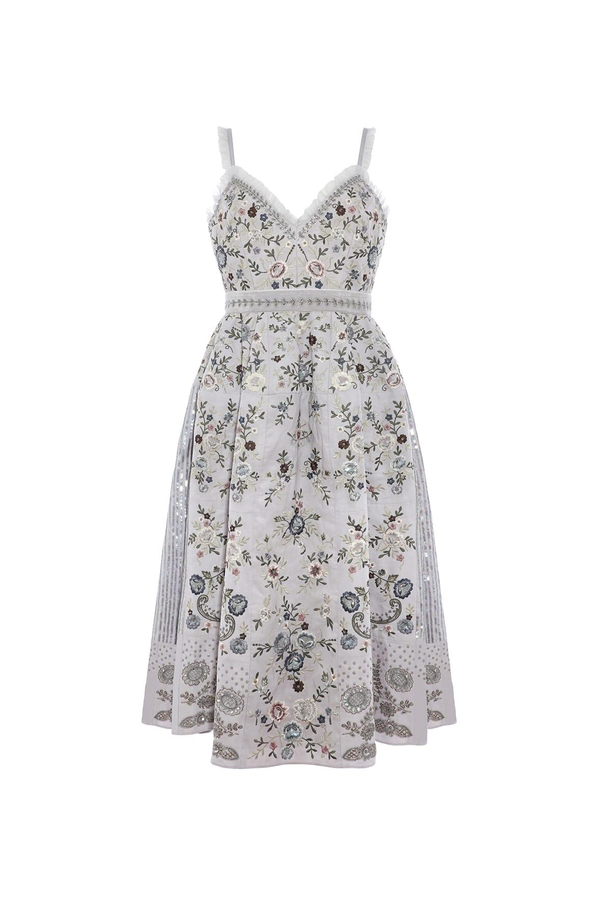 ella patchwork prom dress