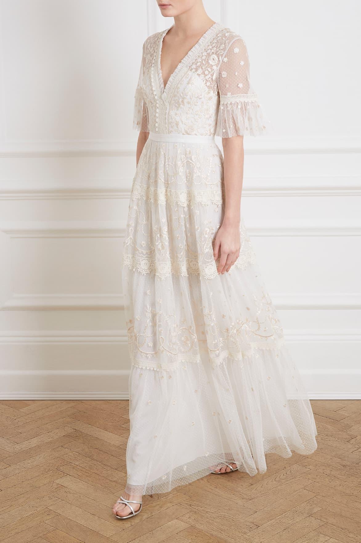 needle & thread midsummer lace dress