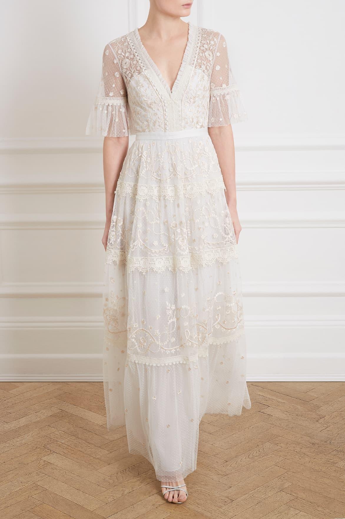 needle & thread midsummer lace dress