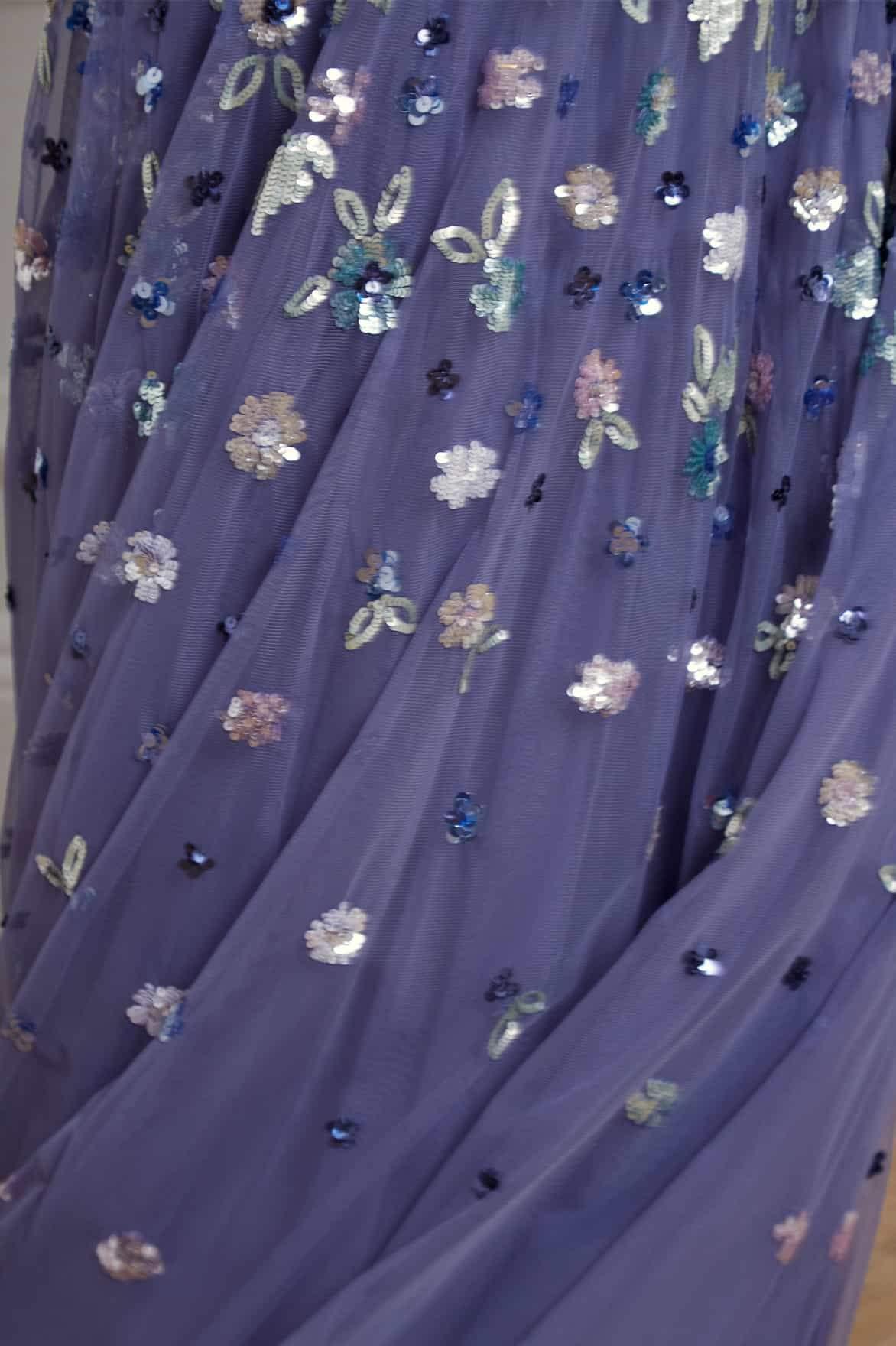 needle and thread wildflower sequin gown