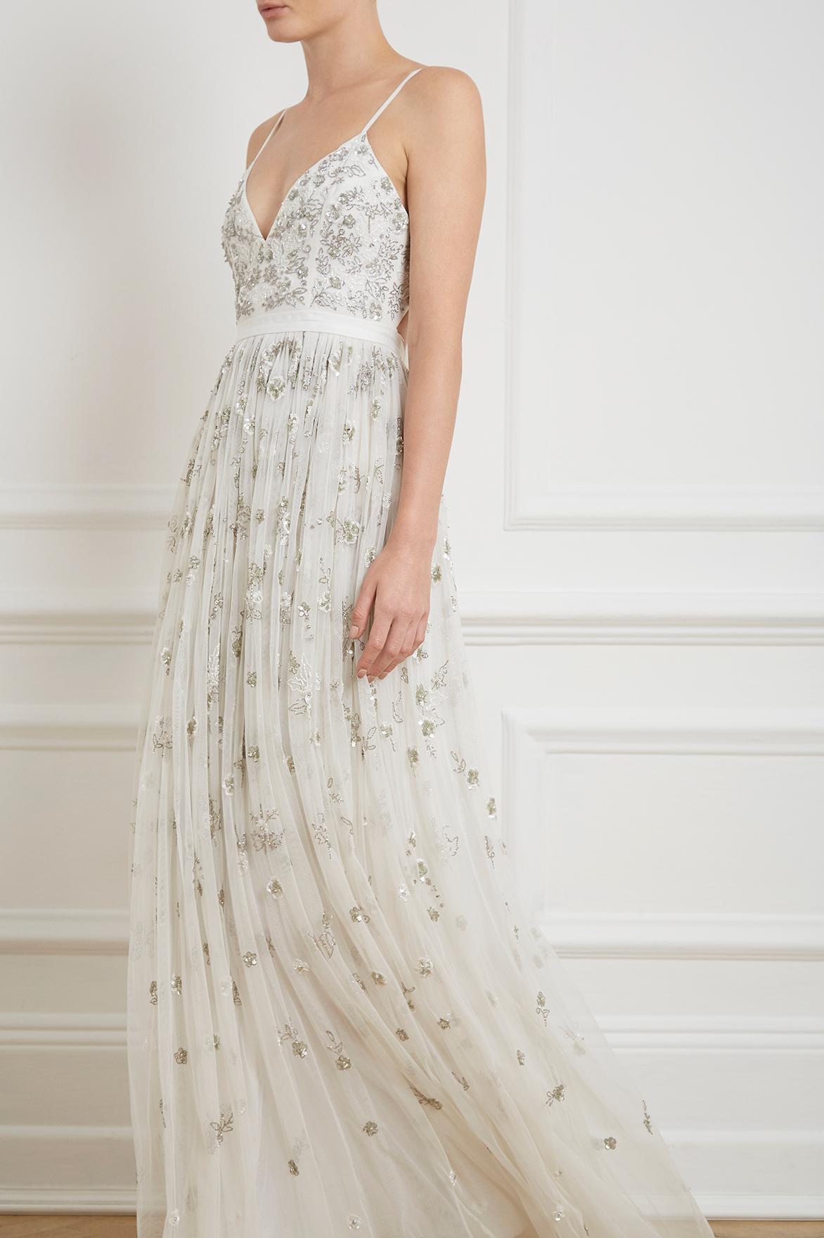 needle and thread astral maxi dress