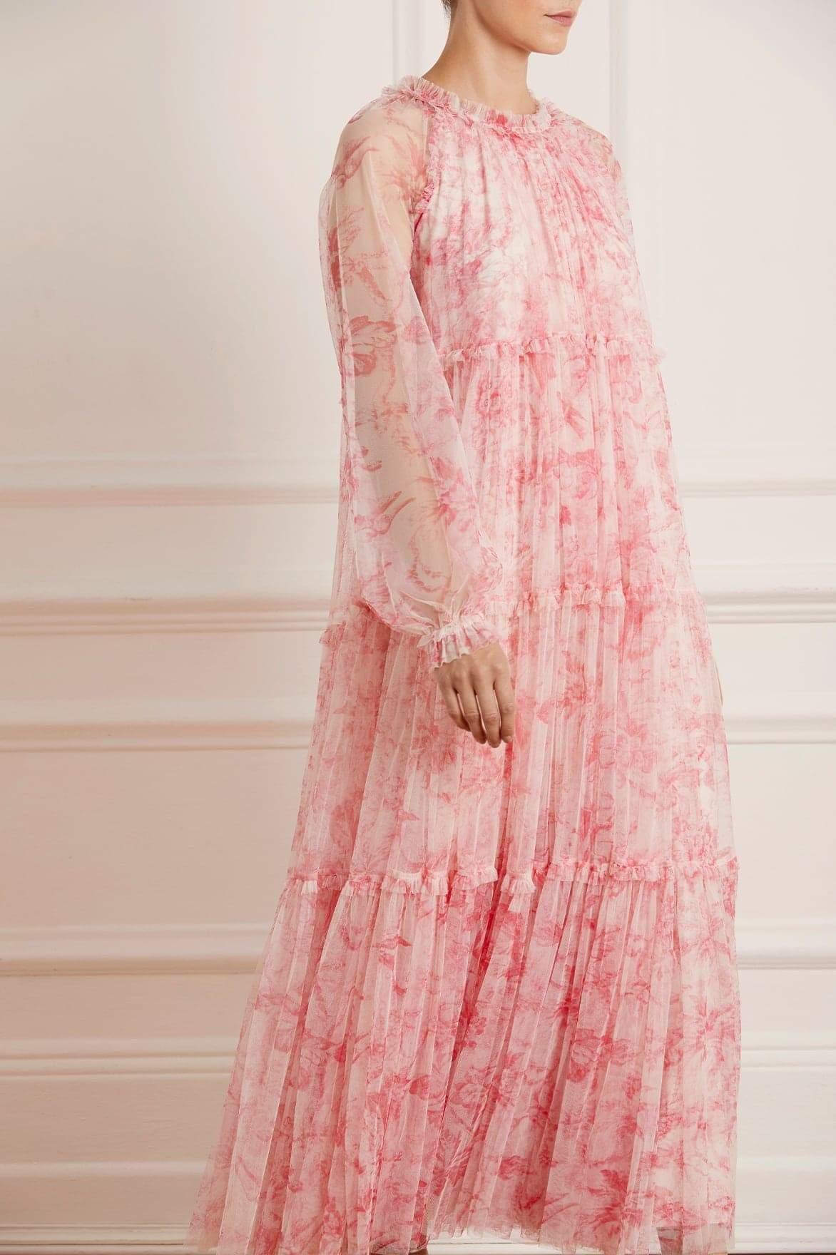 Needle Thread Toile De Jouy Delphine Ballerina Dress In Pink Lyst