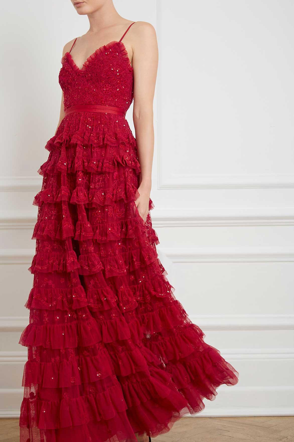 needle and thread red dress