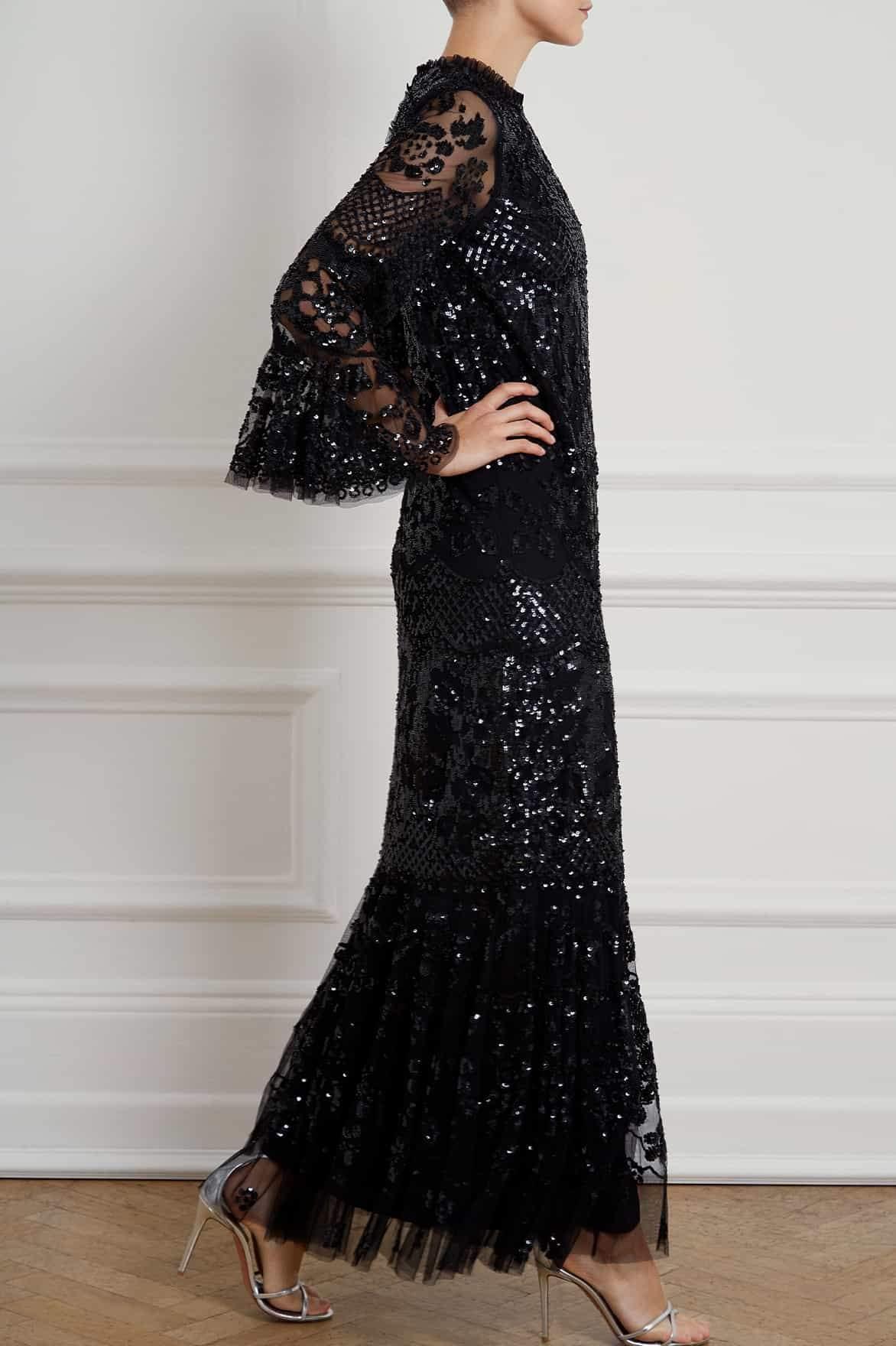 Needle & Thread Synthetic Snowdrop Gown in Black - Save 2% - Lyst