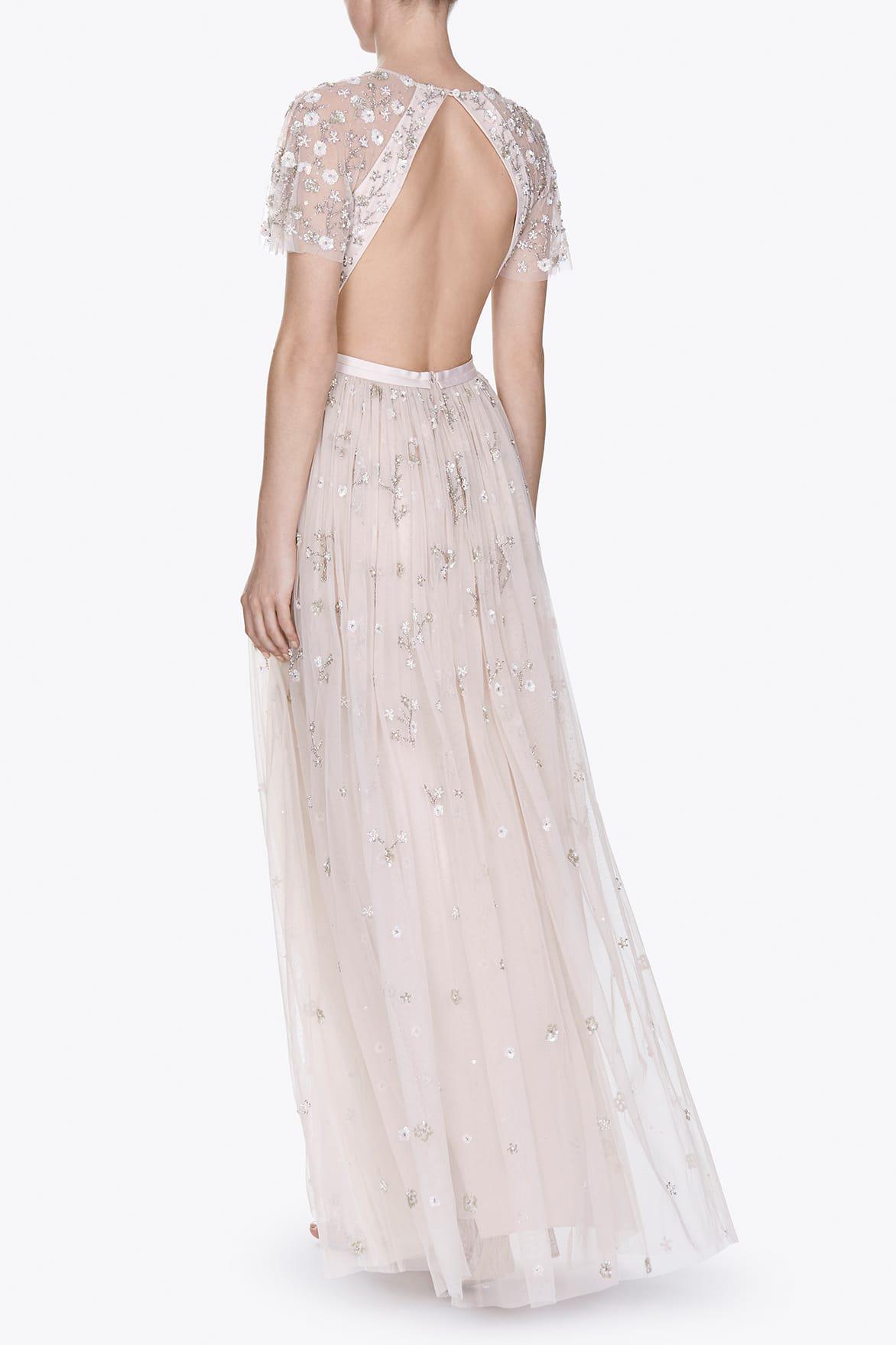 needle & thread embellished tulle gown
