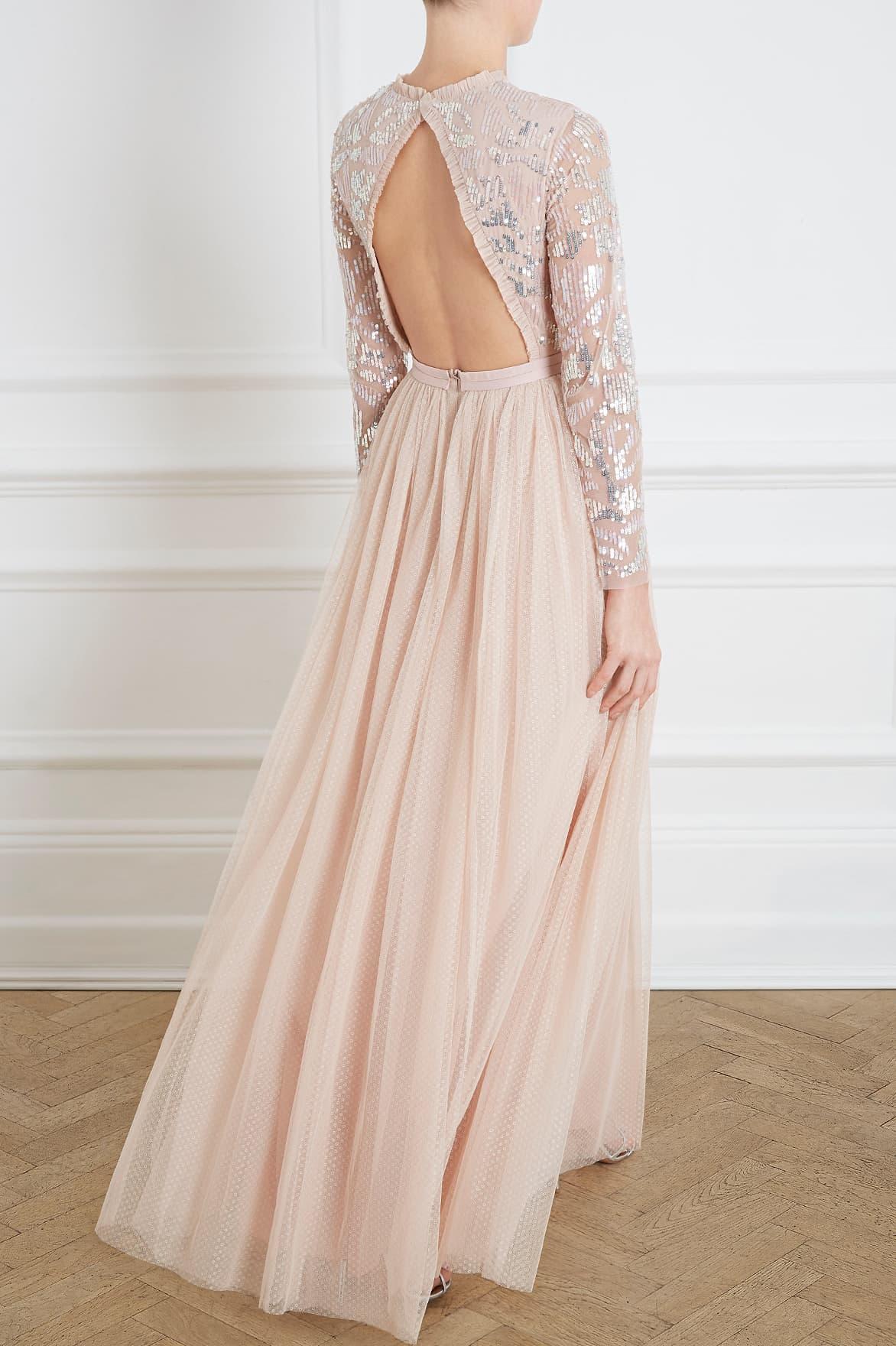 floral gloss bodice midi dress
