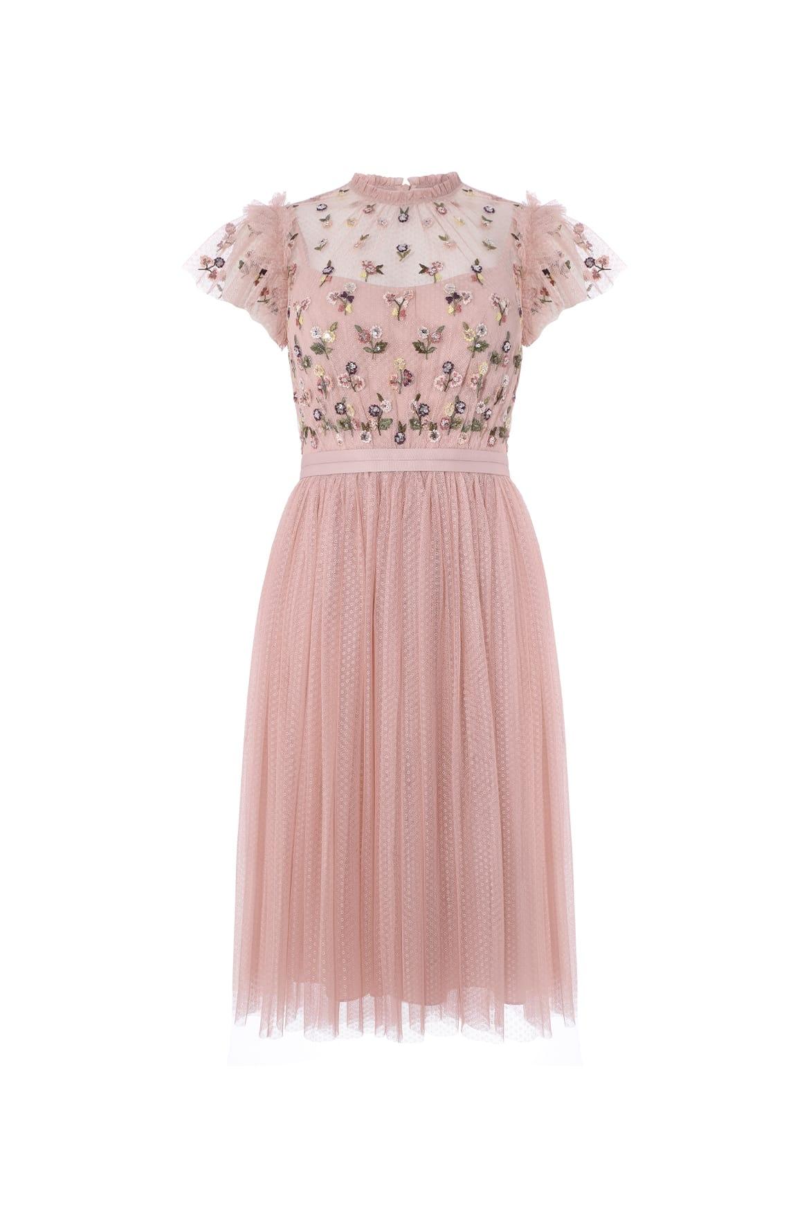 rococo bodice midi dress