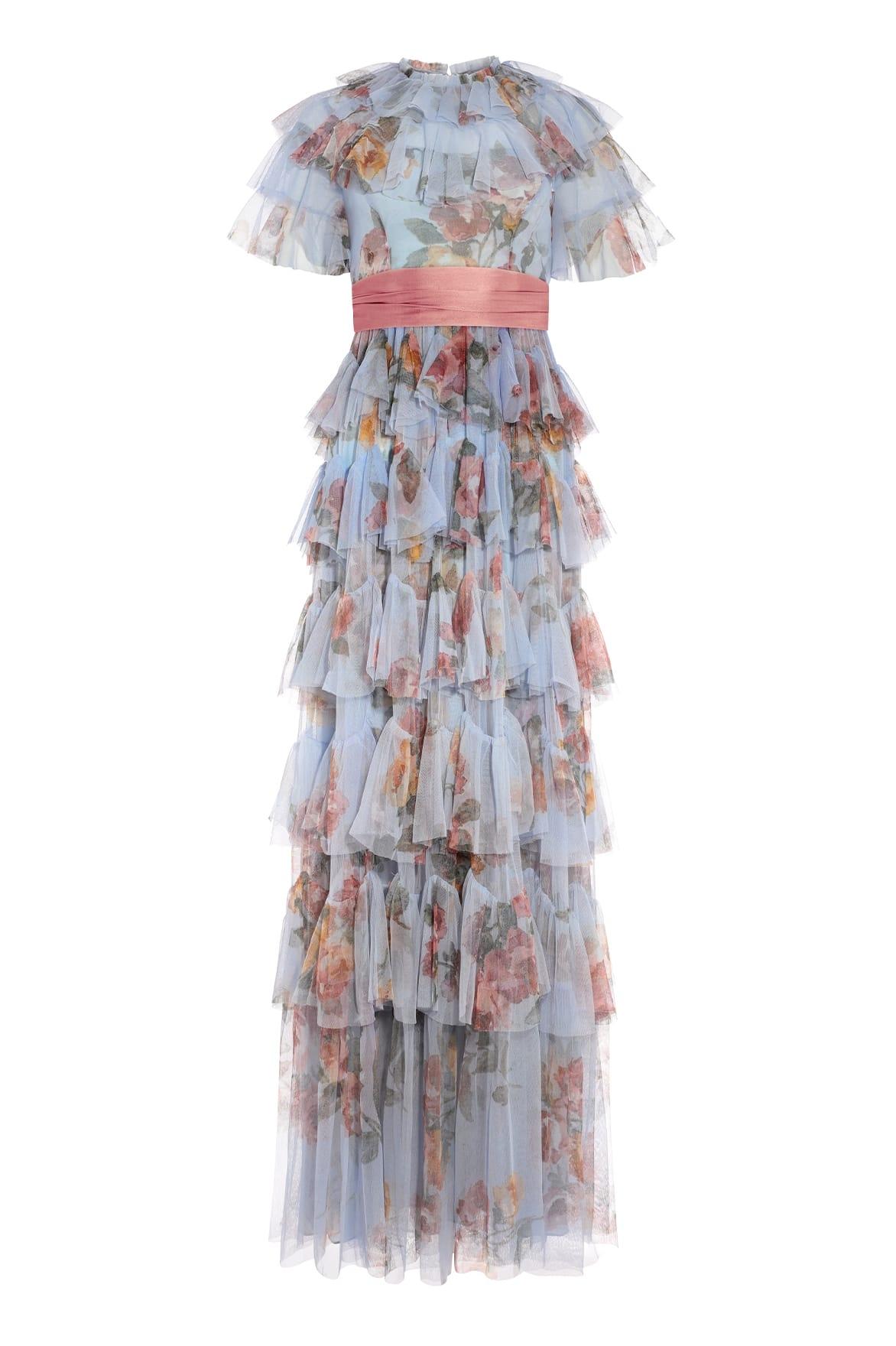 venetian rose tulle dress