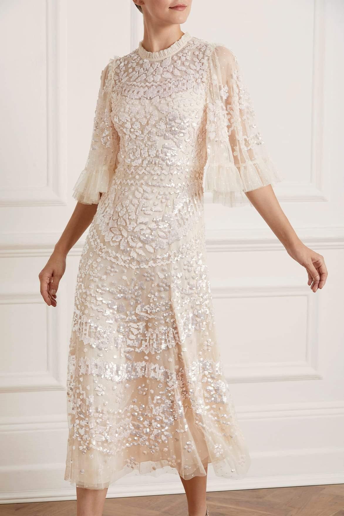 needle and thread anais sequin gown