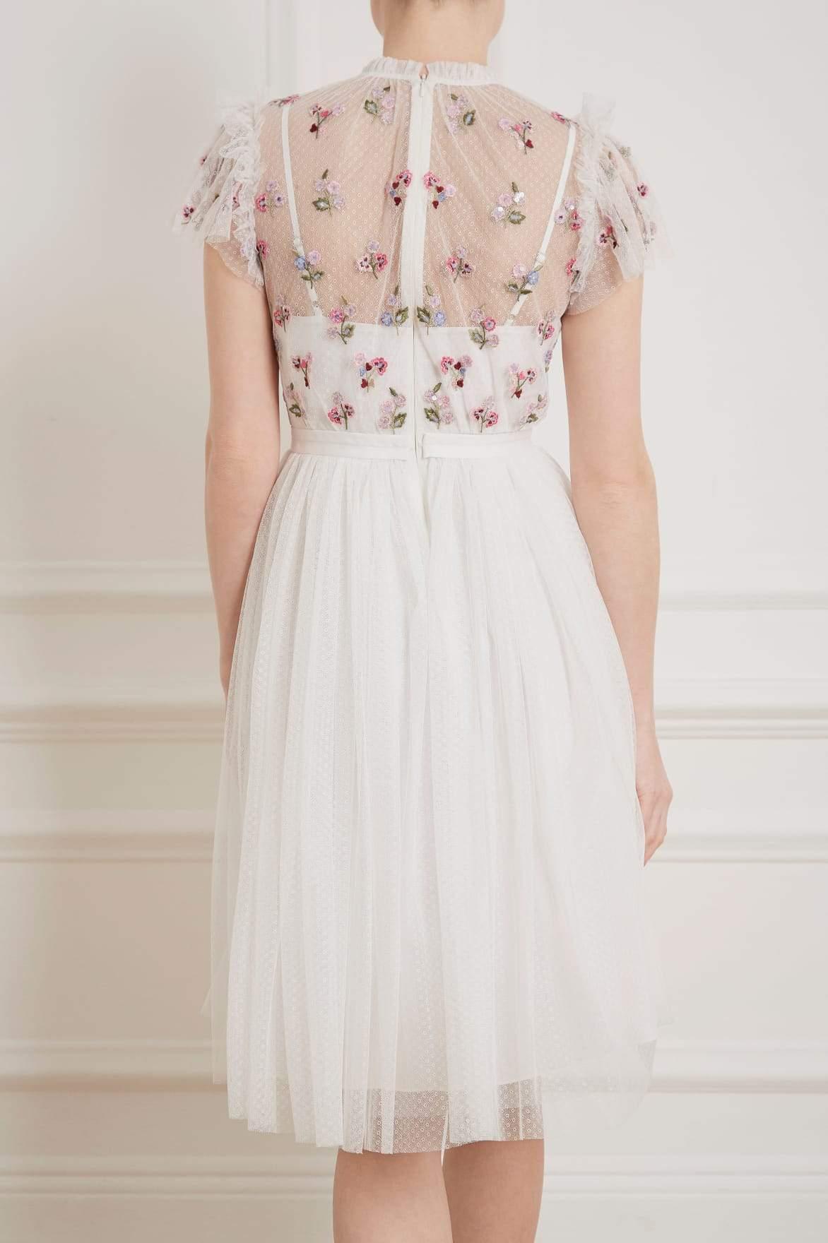 rococo bodice midi dress