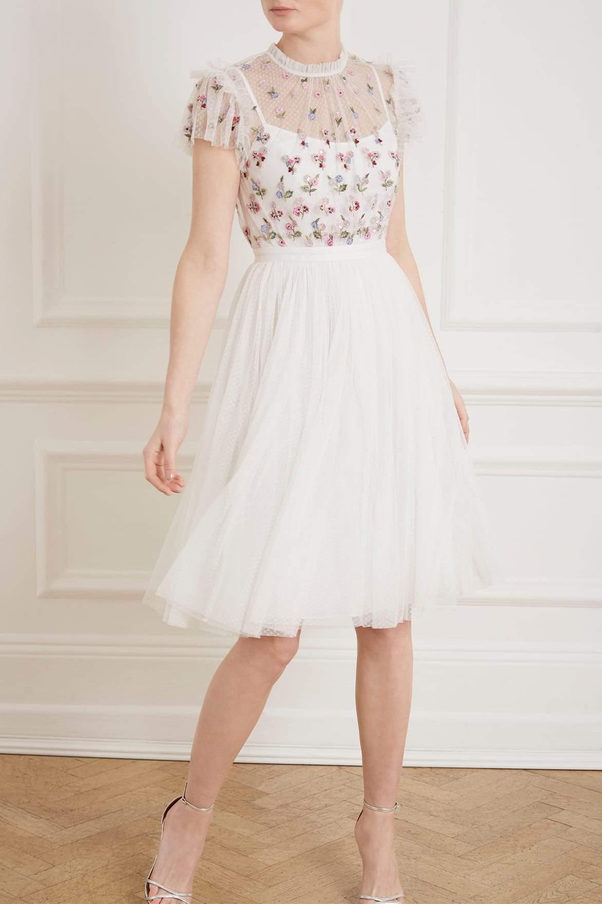 rococo bodice midi dress