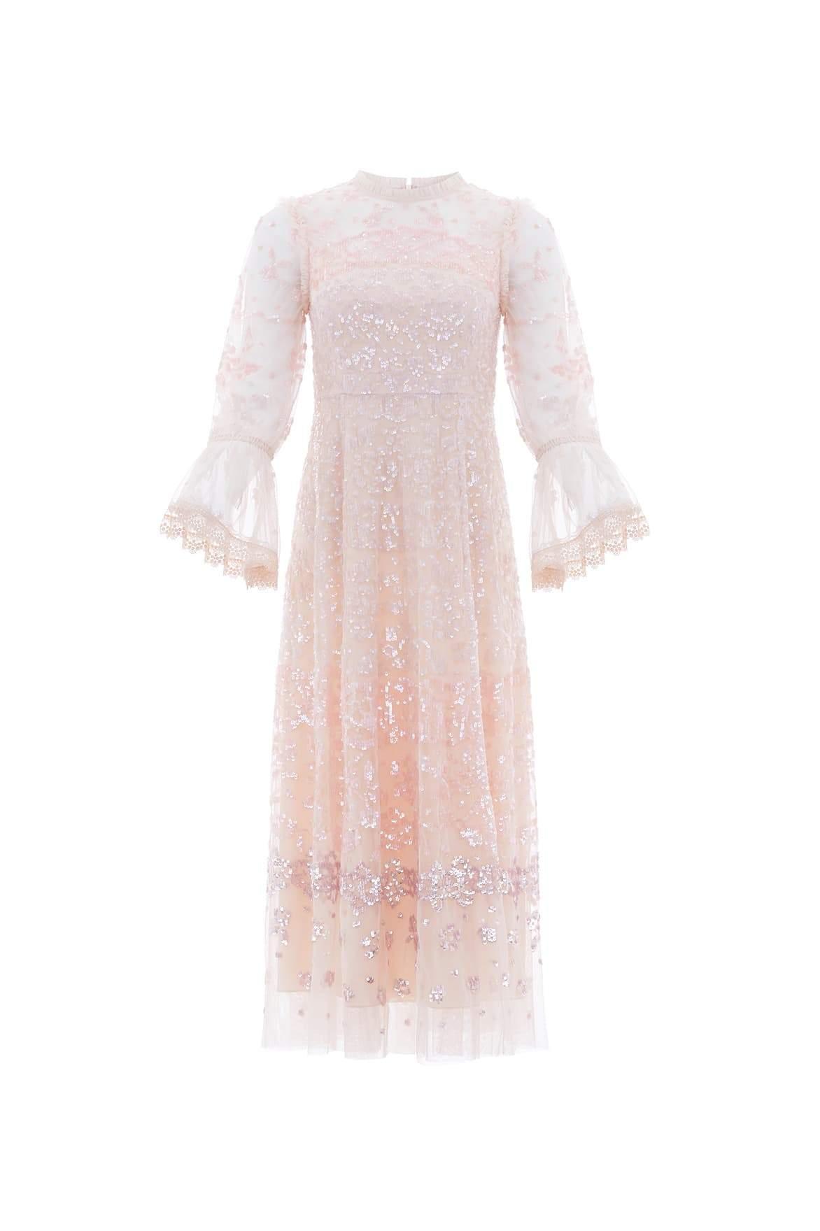 patchwork sequin gown needle and thread