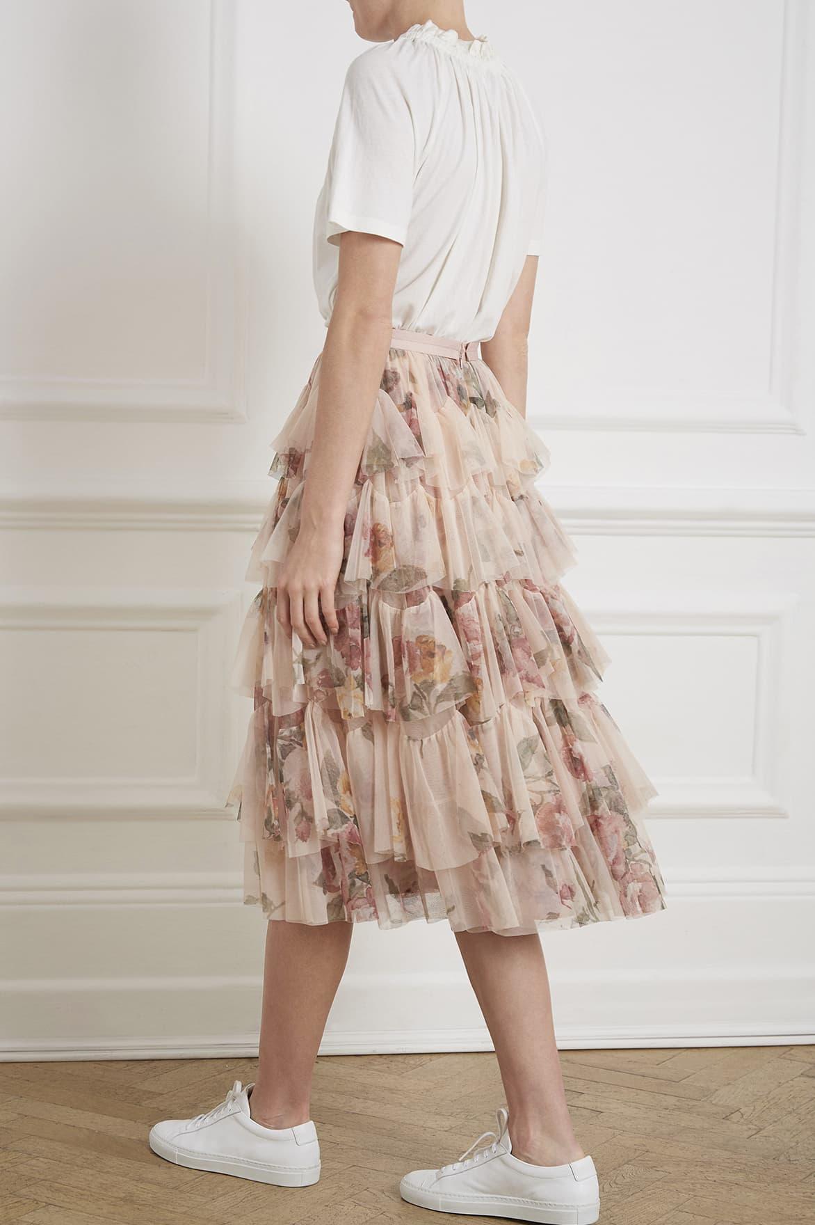 venetian rose tulle dress