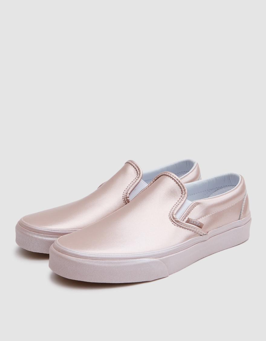 vans rose gold metallic