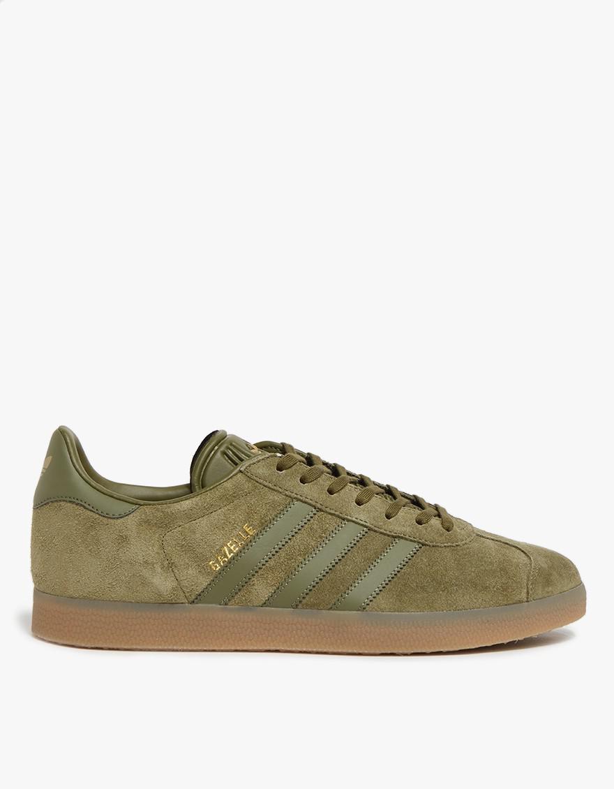 adidas gazelle olive green