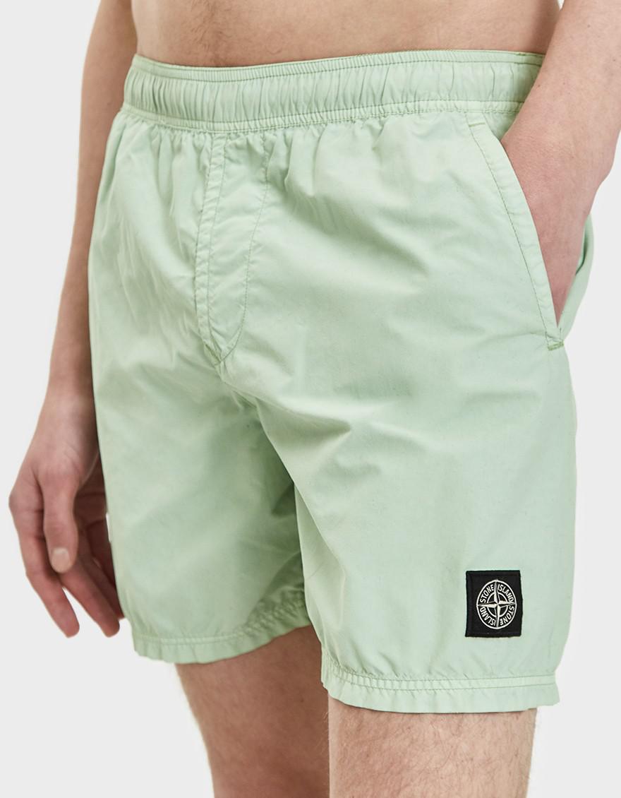 stone island swim shorts green
