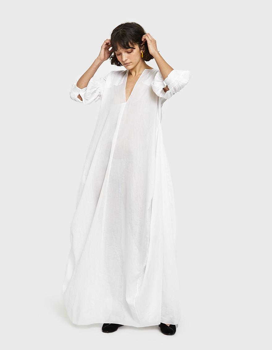 Lyst Jil Sander Eulogy Dress In White Gallery