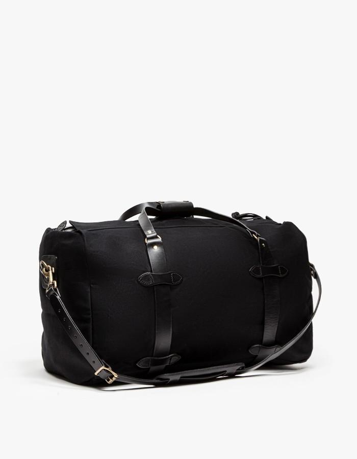 Filson Leather Medium Duffle Bag In Black for Men - Lyst