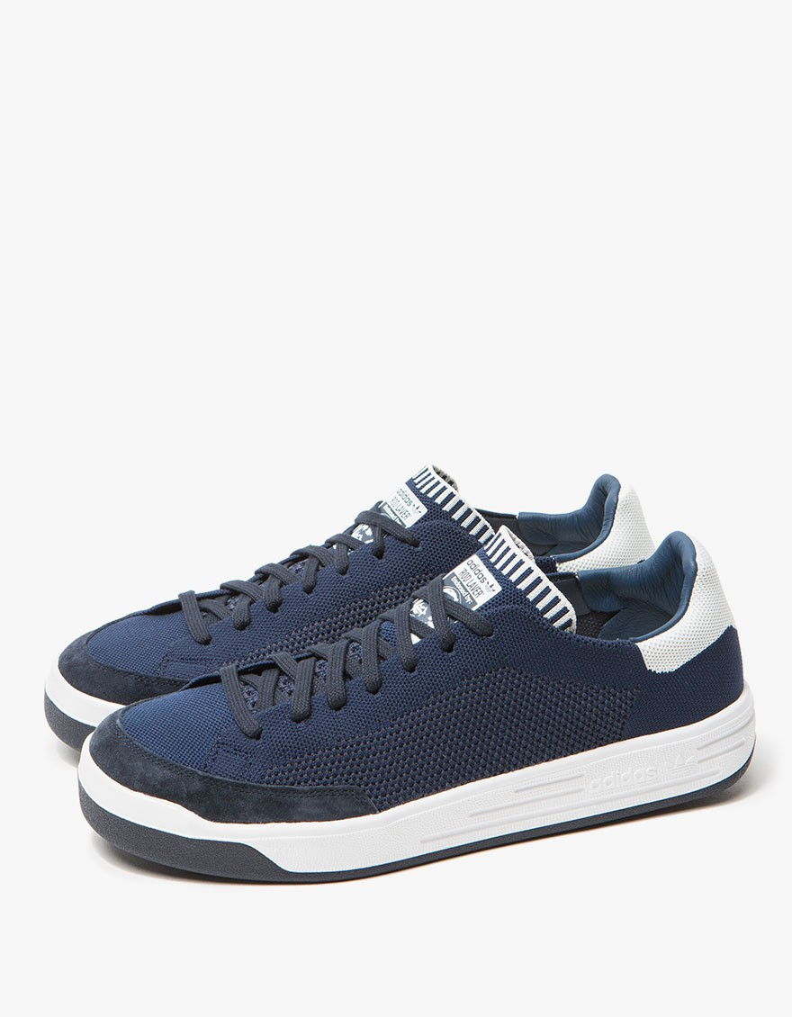 Lyst - Adidas Originals Rod Laver Super Primeknit In Navy in Blue for Men