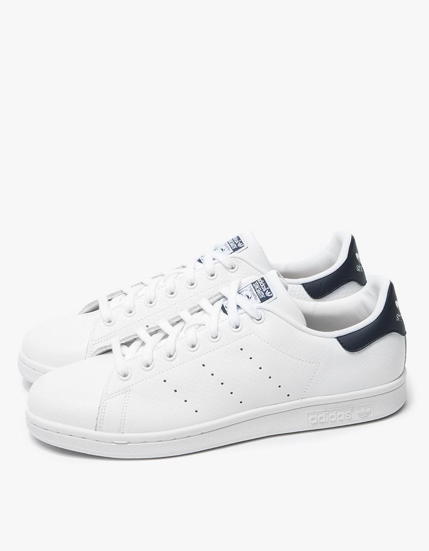 adidas Originals Leather Stan Smith Basket Weave Navy in Blue for Men ...