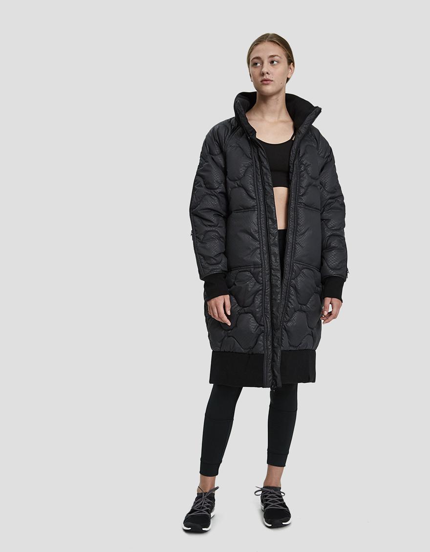 adidas by stella mccartney athletic long padded jacket