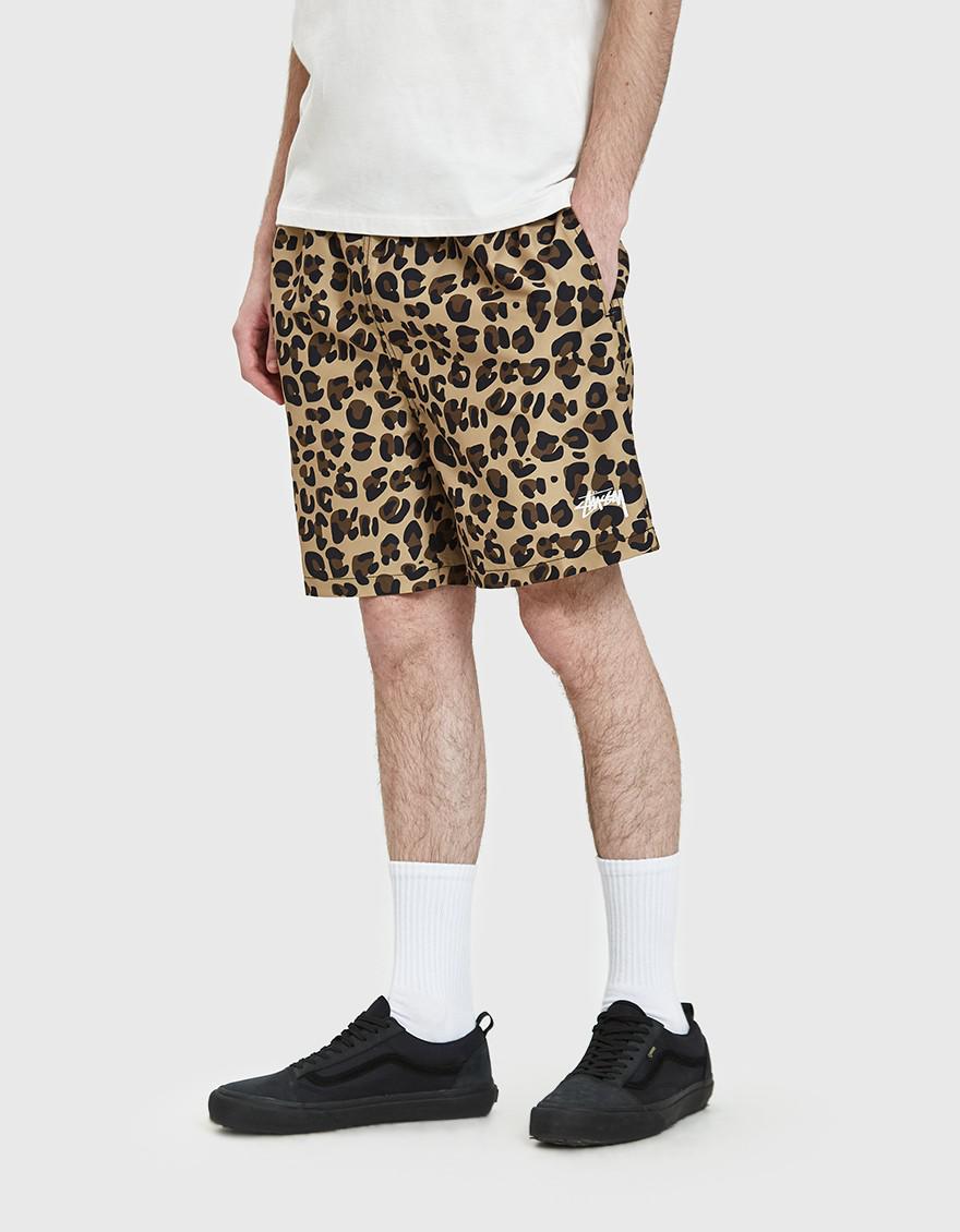 stussy leopard shorts
