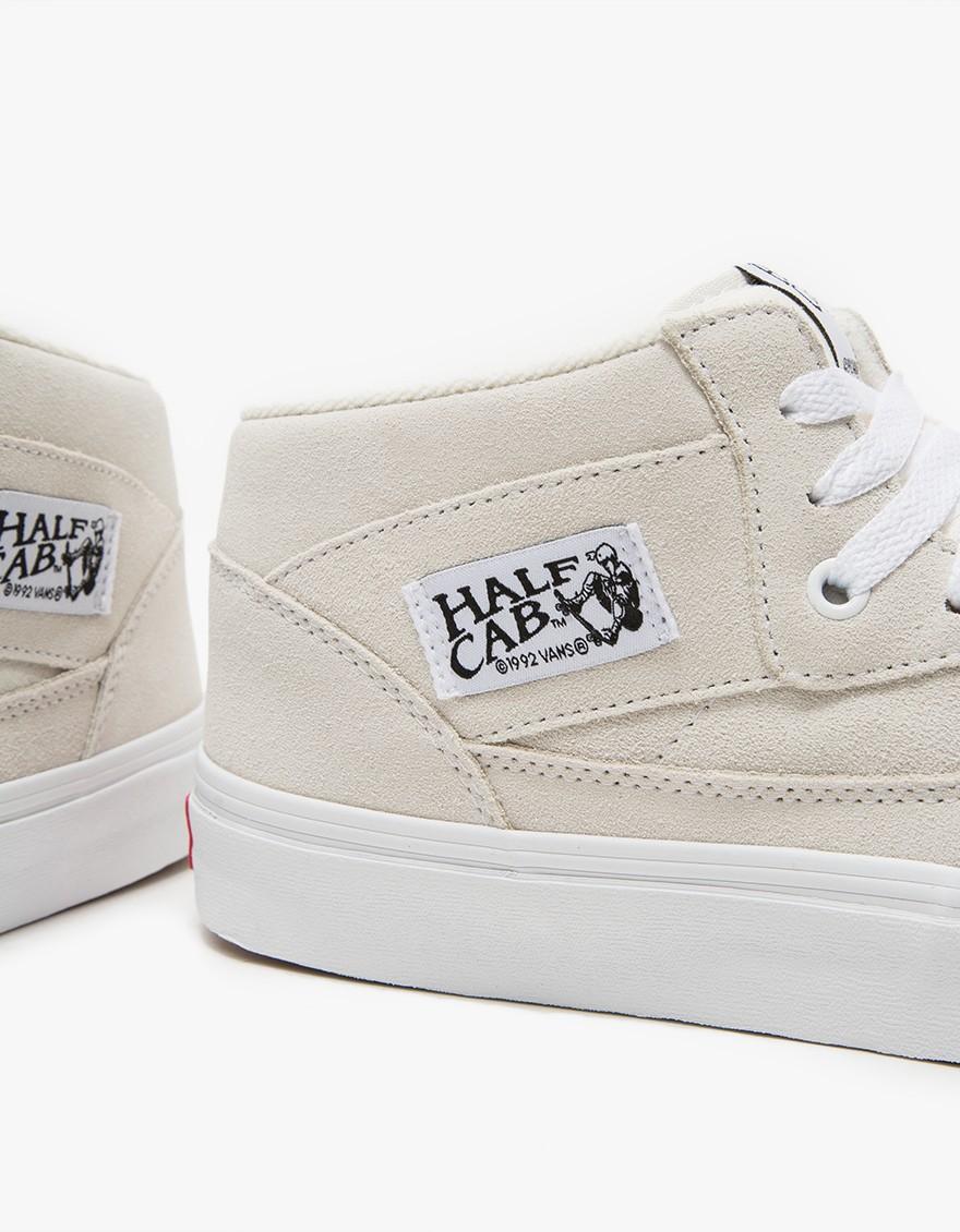 white leather half cabs