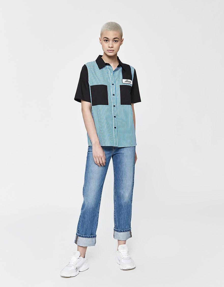 stussy shirt blue