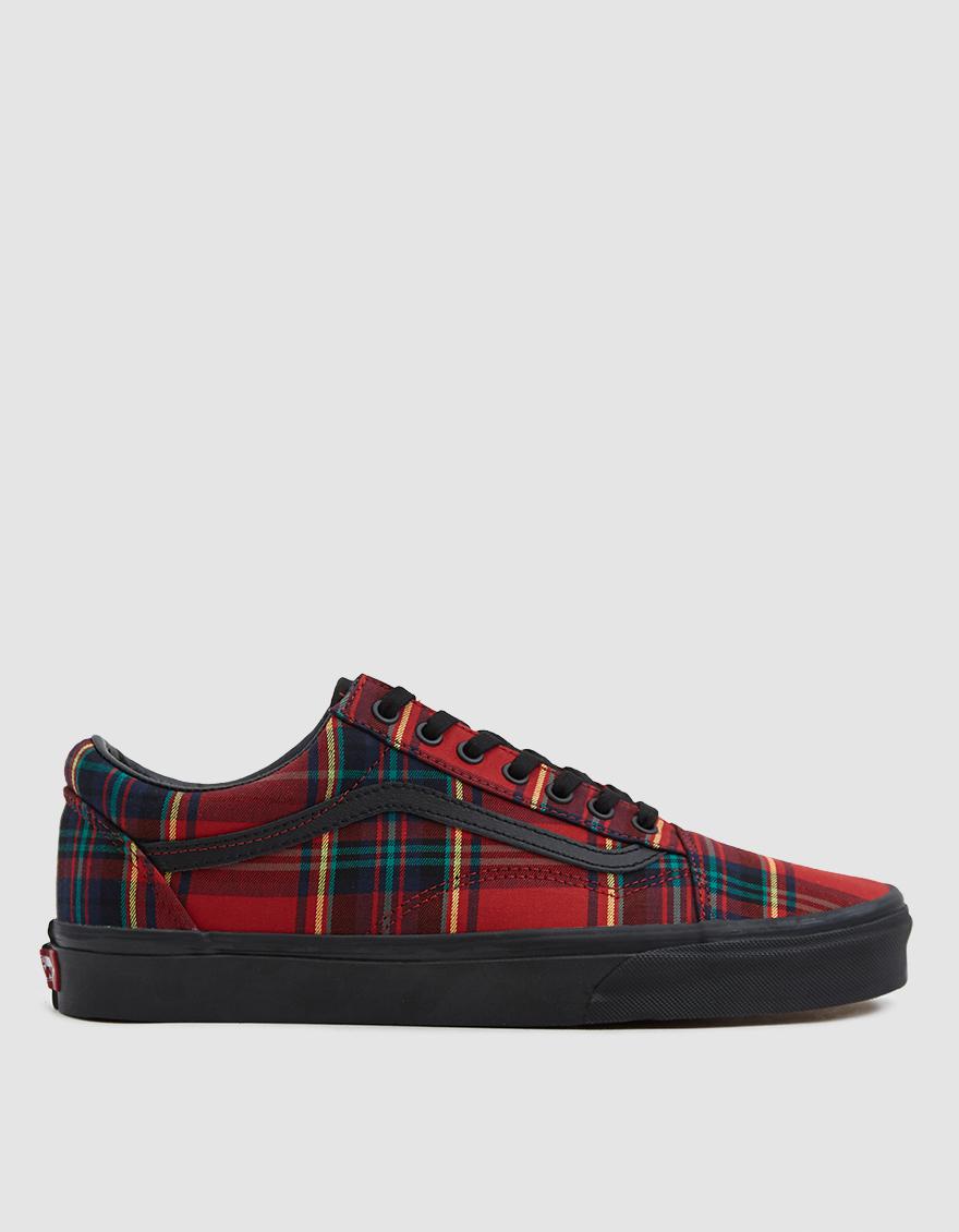 plaid vans old skool