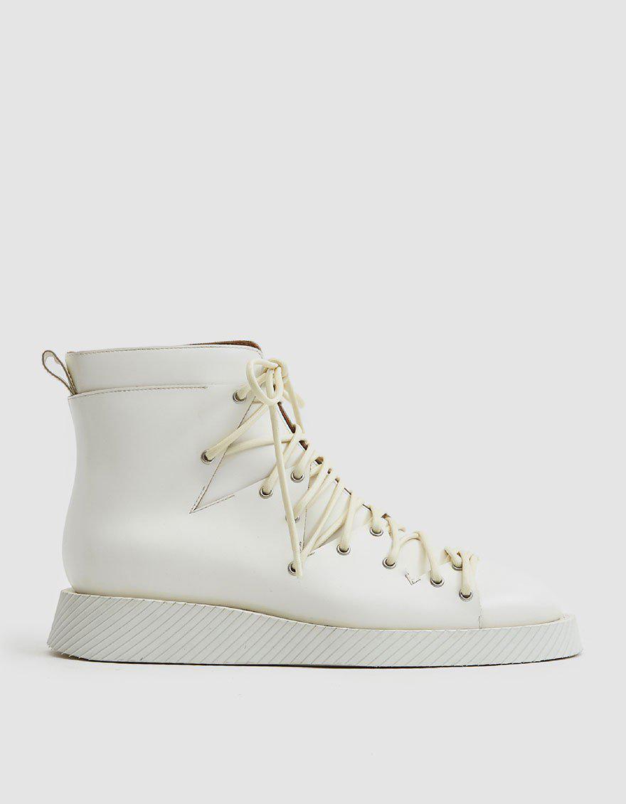 jil sander lace up boots