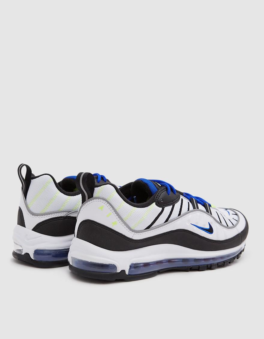 air max 98 white black racer blue volt air max 98 white black racer blue volt